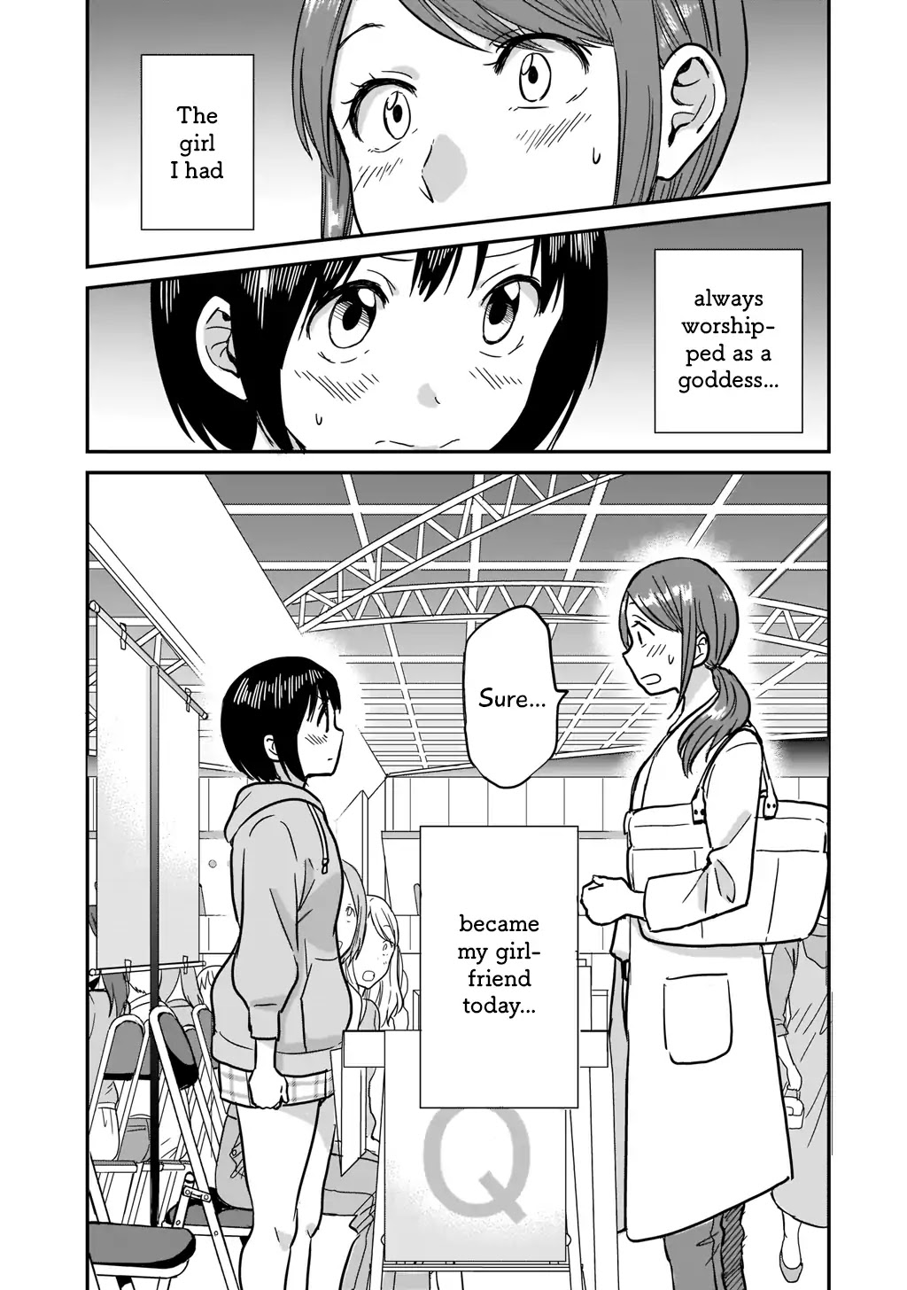 Kami eshi JK to OL fujoshi Chapter 1 page 41 - Chapter 1: Standing right in front of me was a goddess