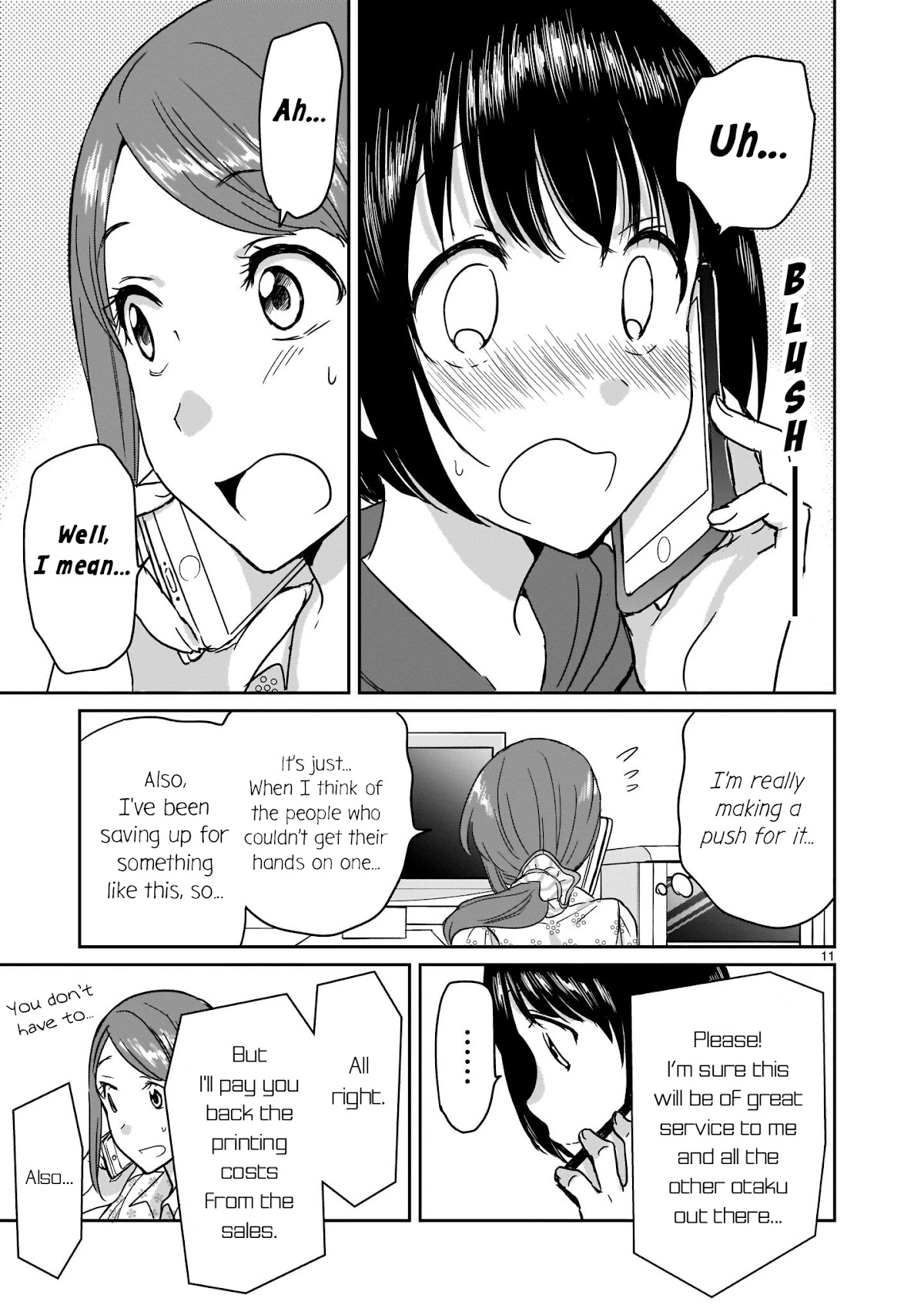 Kami eshi JK to OL fujoshi Chapter 10.5 page 11 - Chapter 10.5: It’s only natural that your girlfriend would support you!