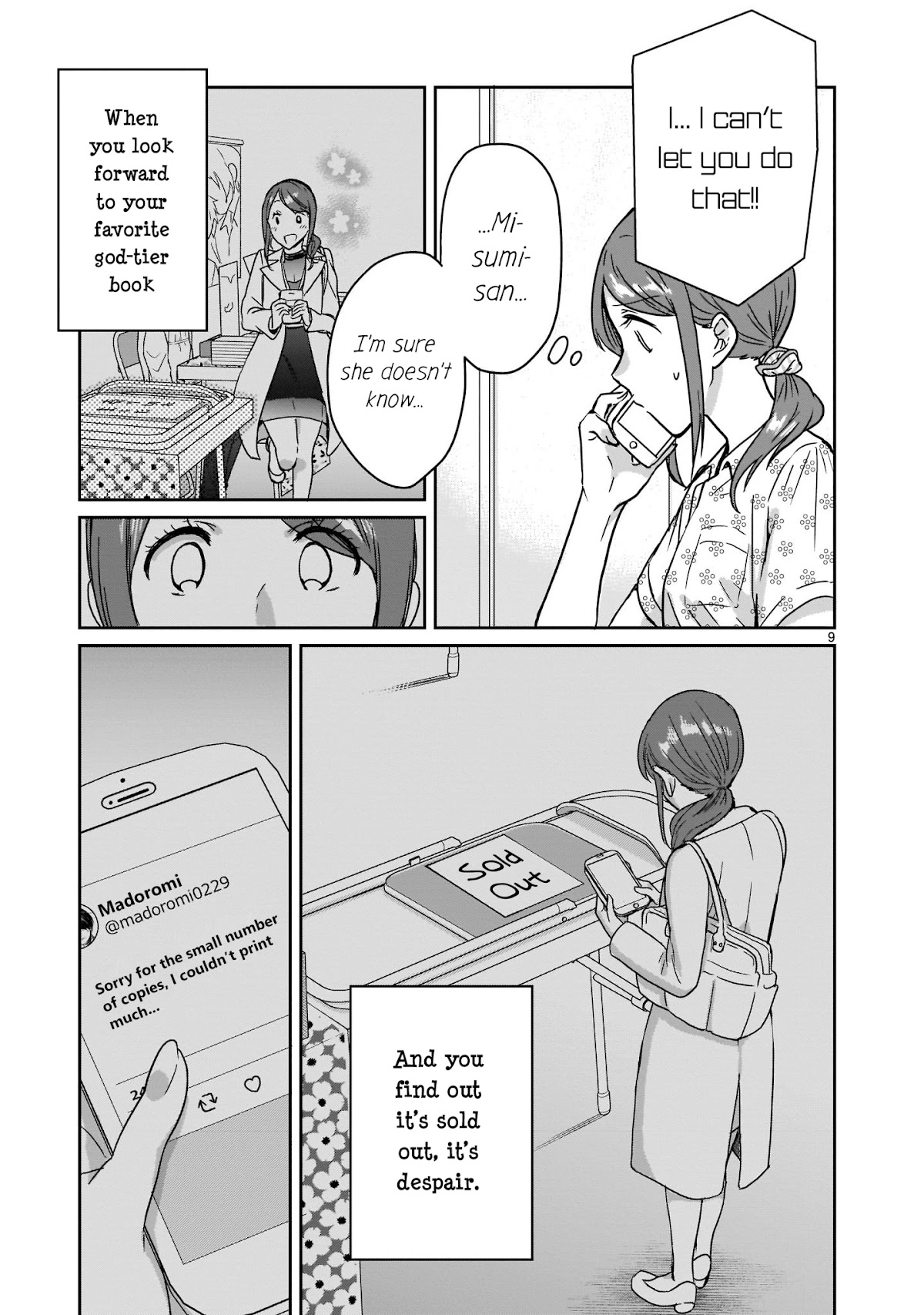 Kami eshi JK to OL fujoshi Chapter 10.5 page 9 - Chapter 10.5: It’s only natural that your girlfriend would support you!