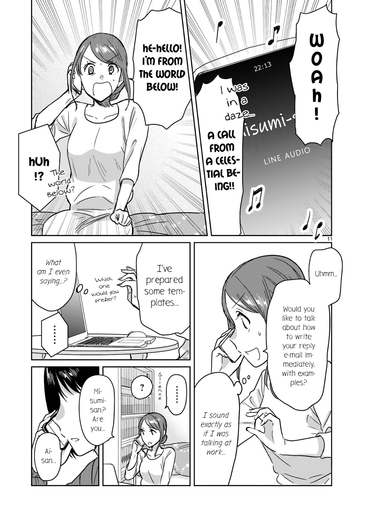 Kami eshi JK to OL fujoshi Chapter 11 page 11 - Chapter 11: Have you ever had a god go far away from you...?