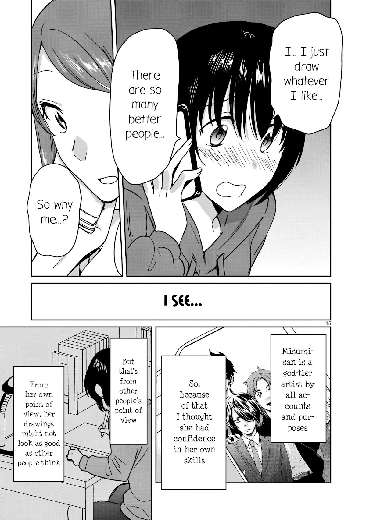 Kami eshi JK to OL fujoshi Chapter 11 page 15 - Chapter 11: Have you ever had a god go far away from you...?
