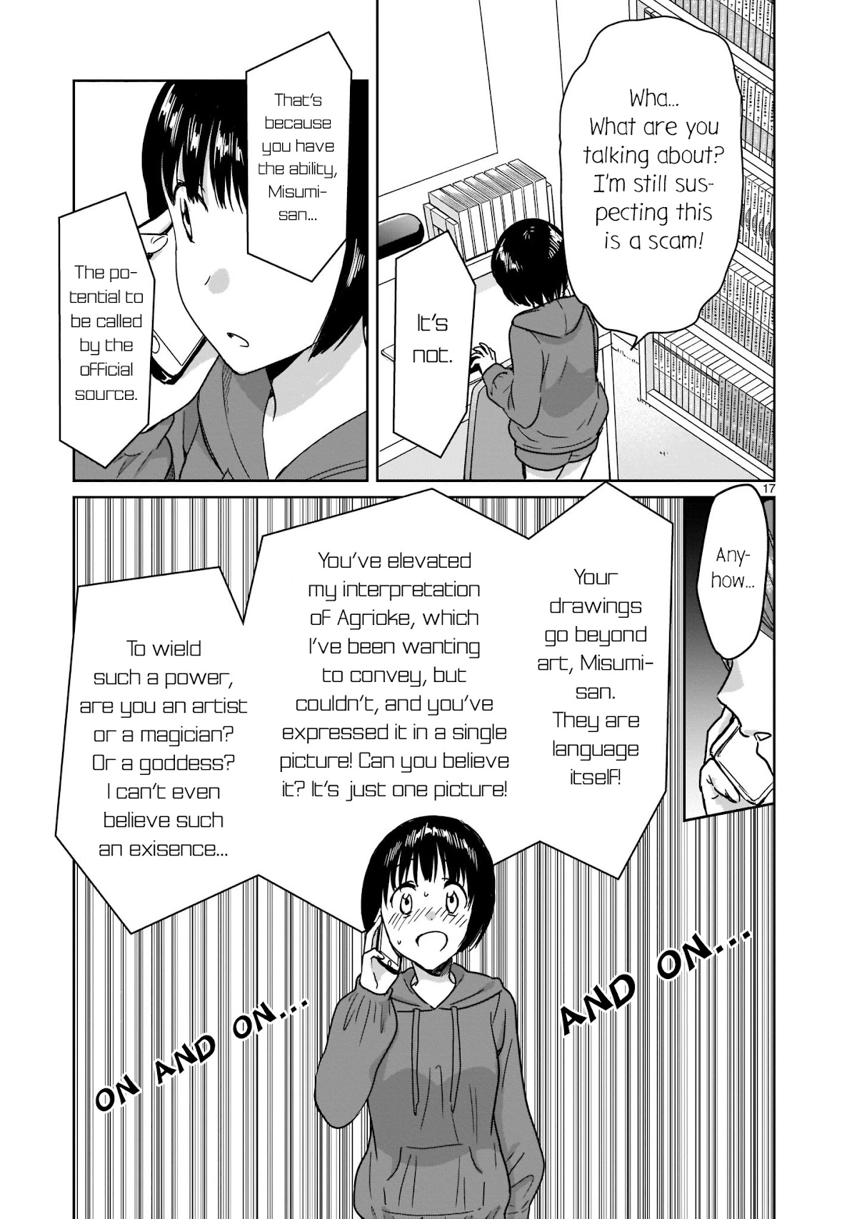 Kami eshi JK to OL fujoshi Chapter 11 page 17 - Chapter 11: Have you ever had a god go far away from you...?