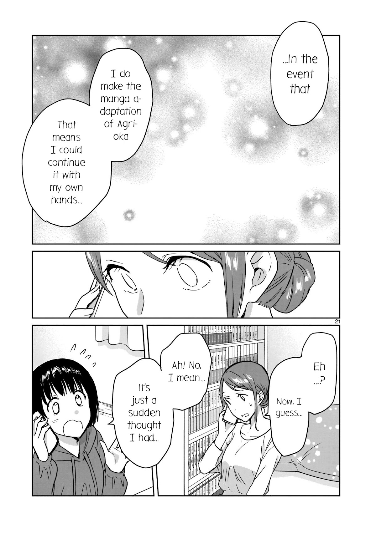 Kami eshi JK to OL fujoshi Chapter 11 page 21 - Chapter 11: Have you ever had a god go far away from you...?