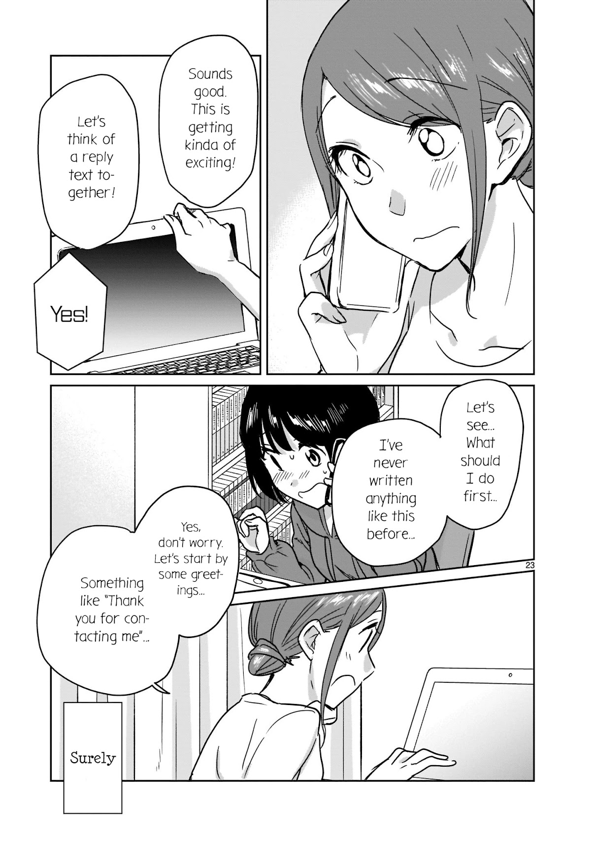 Kami eshi JK to OL fujoshi Chapter 11 page 23 - Chapter 11: Have you ever had a god go far away from you...?