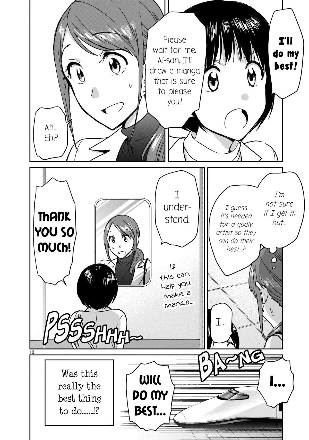 Kami eshi JK to OL fujoshi Chapter 12.5 page 10 - Chapter 12.5: Wh... What a naughty goddess...