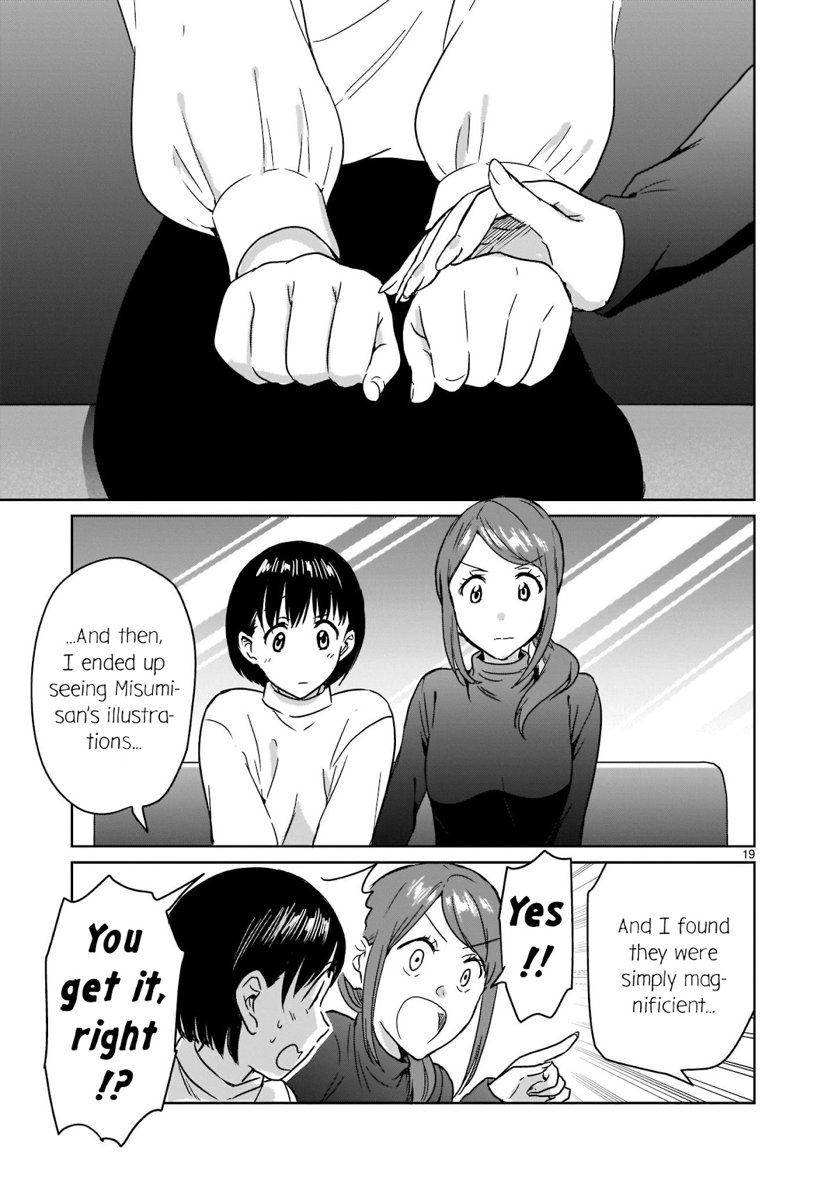 Kami eshi JK to OL fujoshi Chapter 12 page 19 - Chapter 12: A fujoshi rotten to the core...?