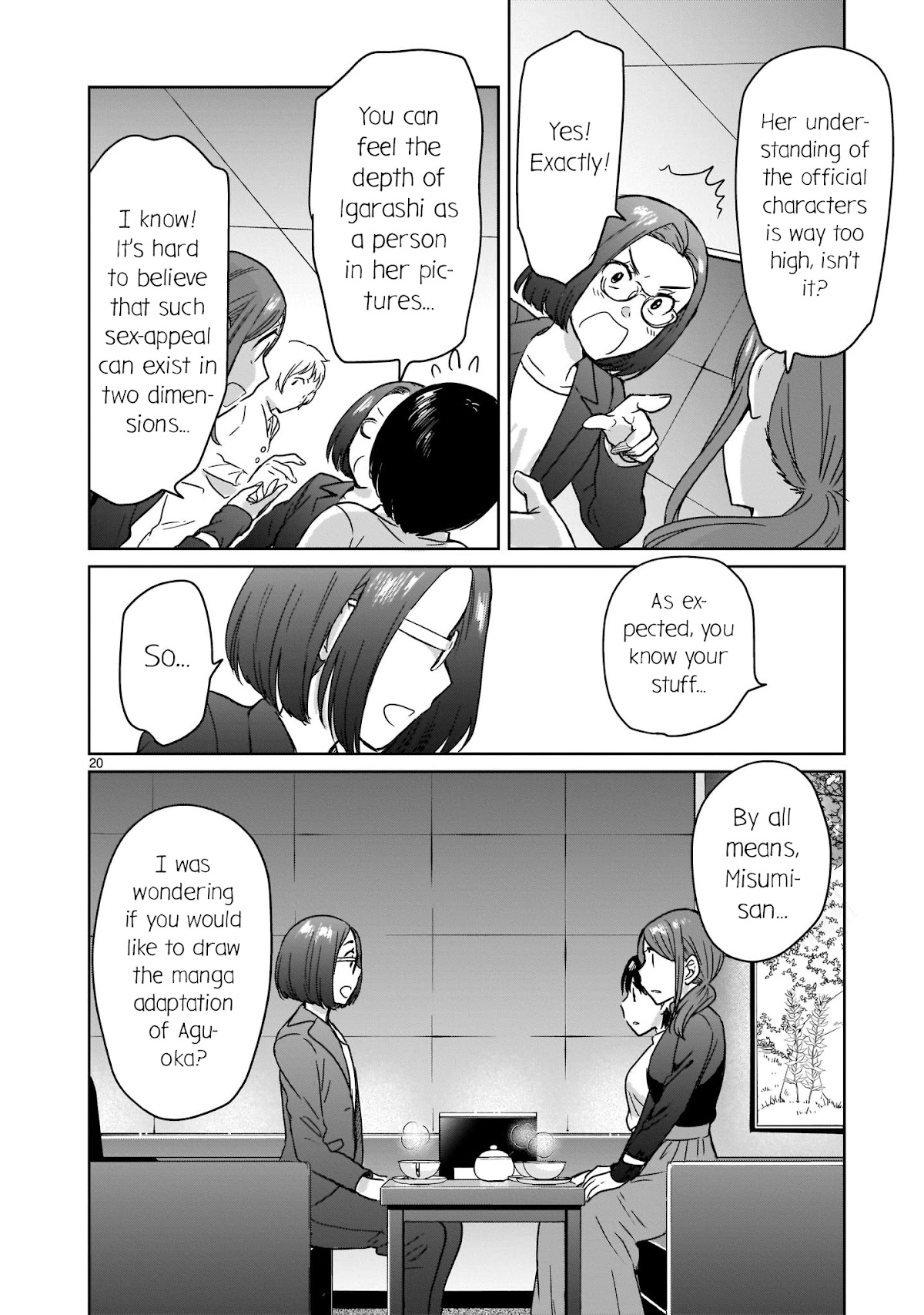 Kami eshi JK to OL fujoshi Chapter 12 page 20 - Chapter 12: A fujoshi rotten to the core...?