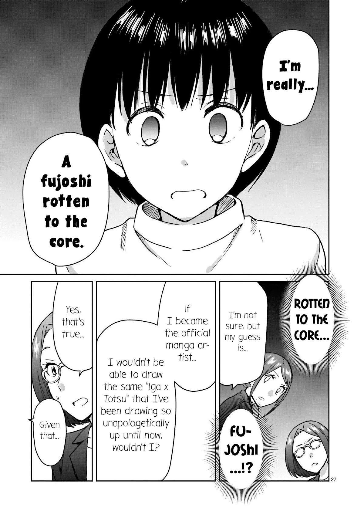 Kami eshi JK to OL fujoshi Chapter 12 page 27 - Chapter 12: A fujoshi rotten to the core...?