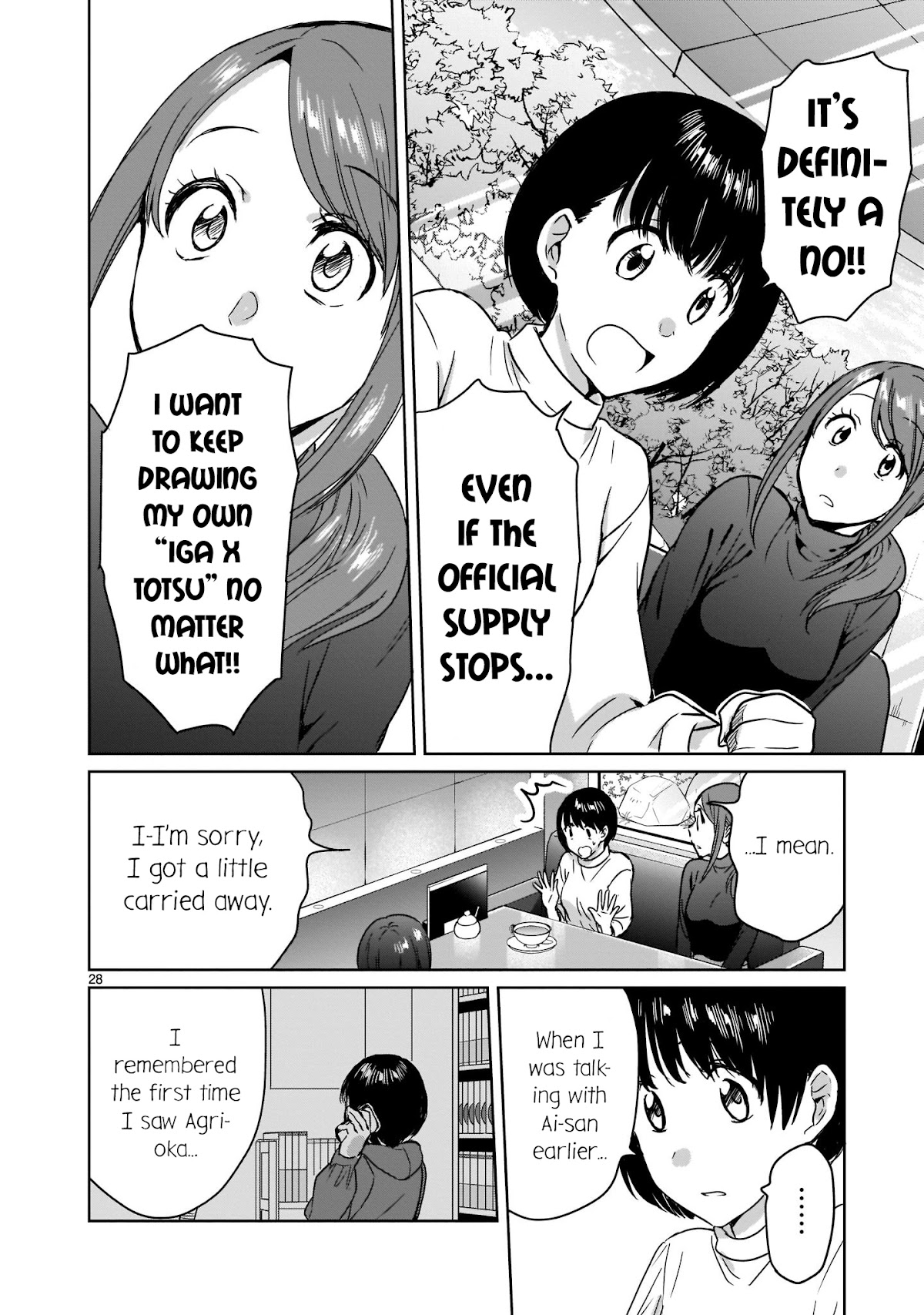 Kami eshi JK to OL fujoshi Chapter 12 page 28 - Chapter 12: A fujoshi rotten to the core...?