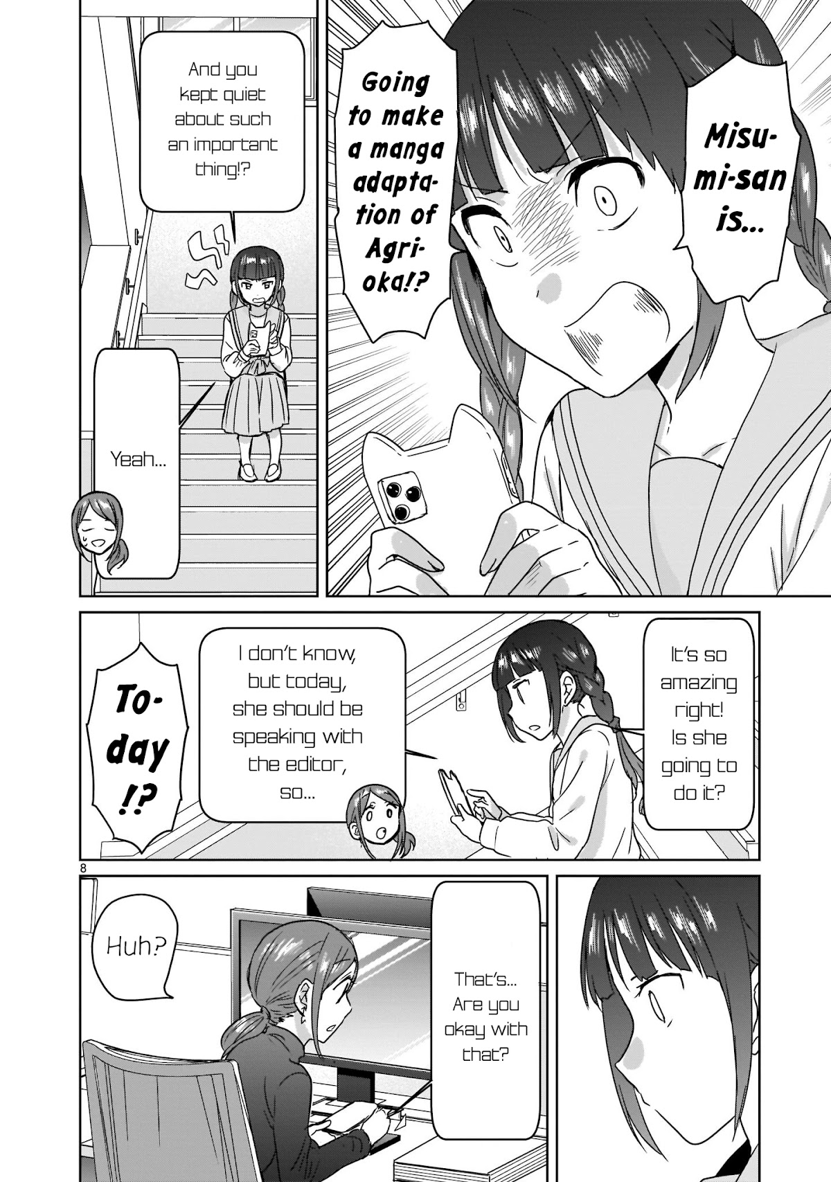 Kami eshi JK to OL fujoshi Chapter 12 page 8 - Chapter 12: A fujoshi rotten to the core...?