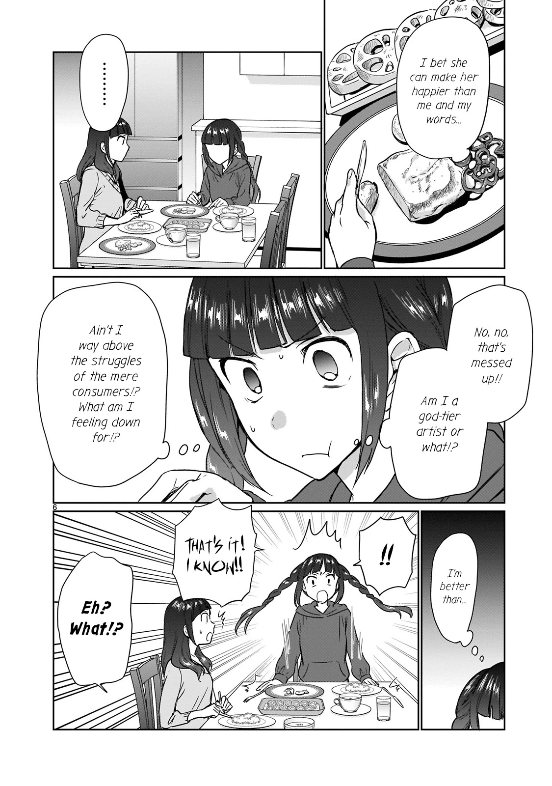 Kami eshi JK to OL fujoshi Chapter 13.5 page 6 - Chapter 13.5: I'm definitely worthy of Misumi-san!