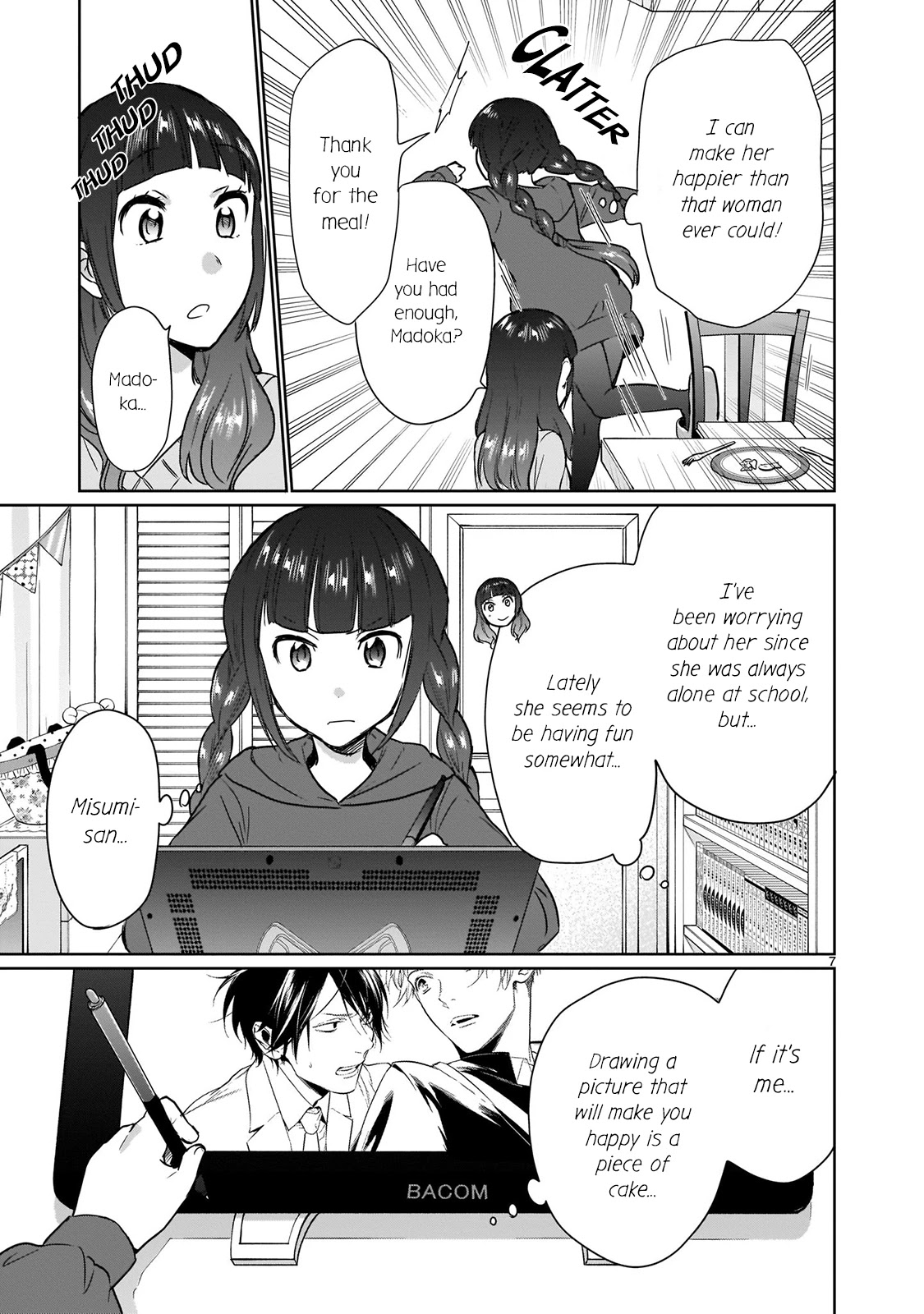 Kami eshi JK to OL fujoshi Chapter 13.5 page 7 - Chapter 13.5: I'm definitely worthy of Misumi-san!