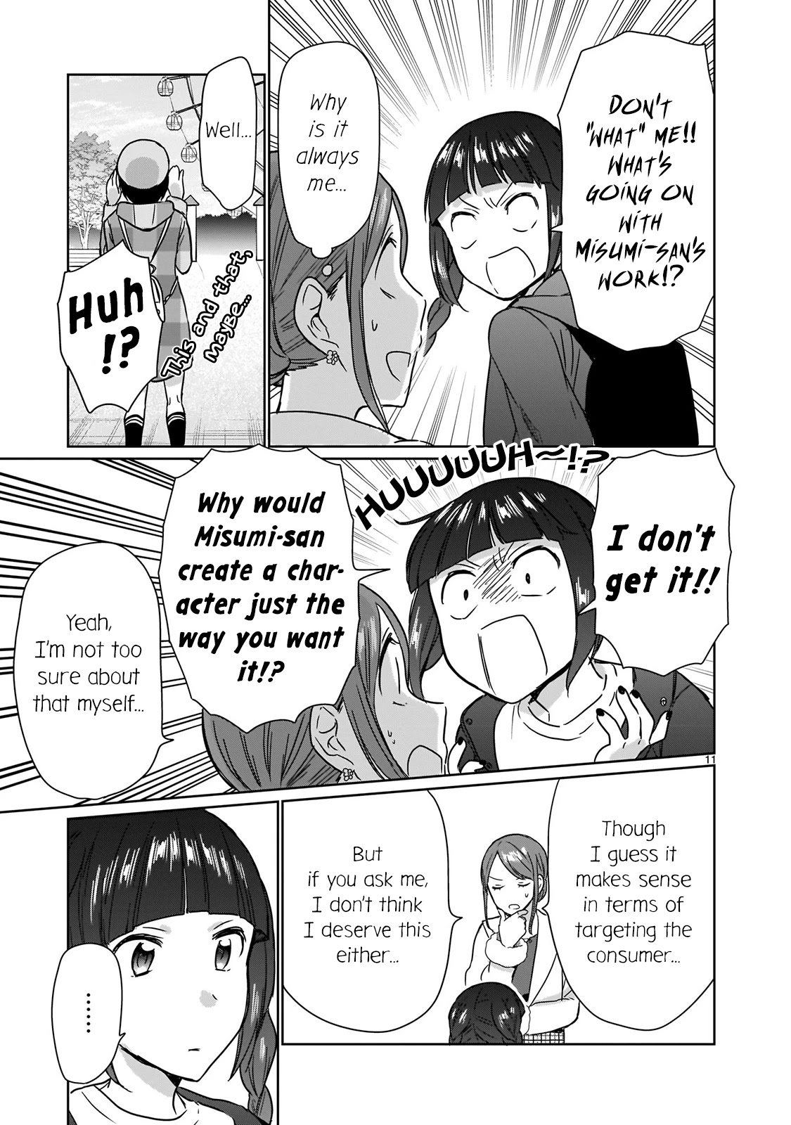 Kami eshi JK to OL fujoshi Chapter 14 page 11 - Chapter 14: Originally, I was just like the vegetation around here...