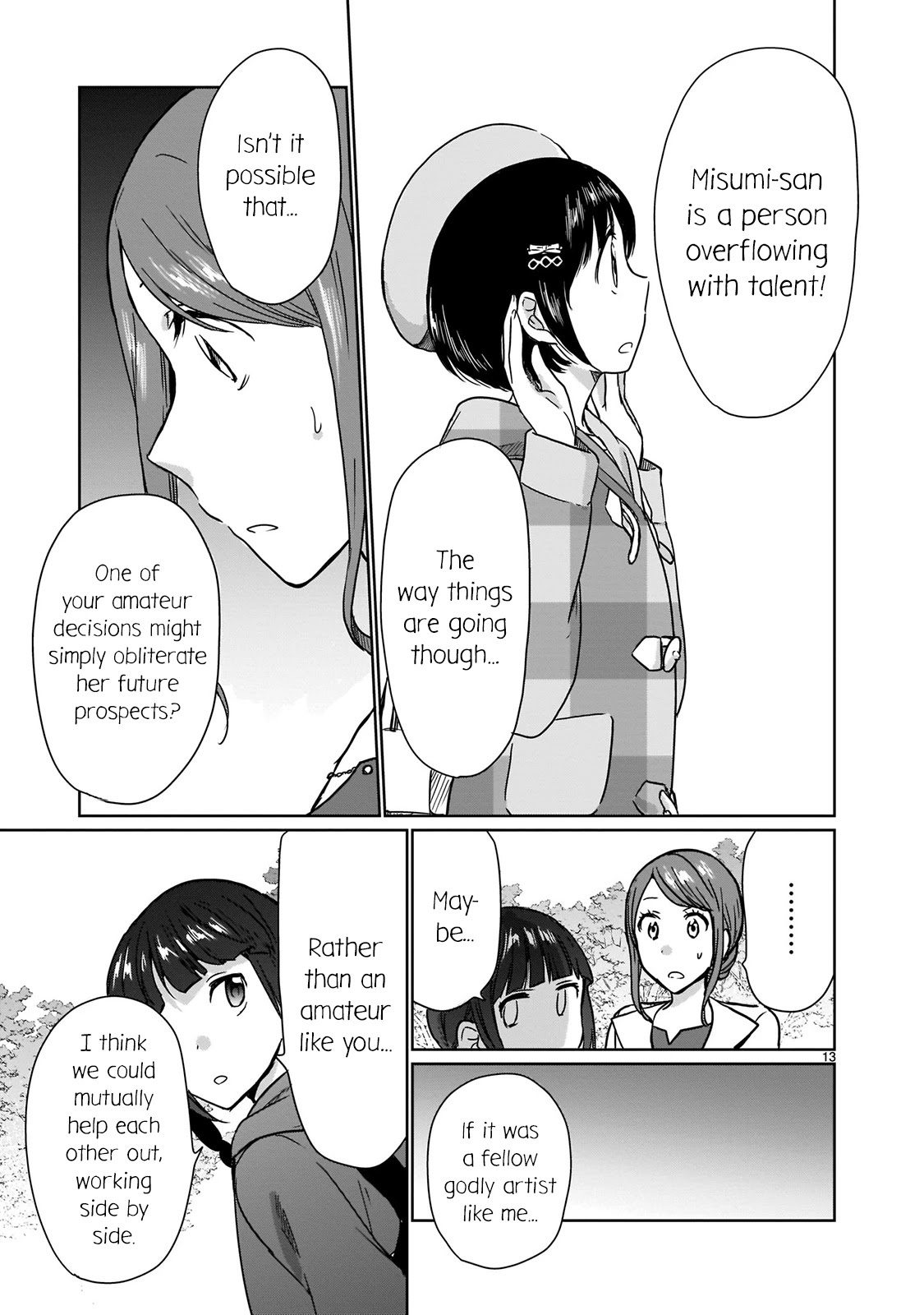 Kami eshi JK to OL fujoshi Chapter 14 page 13 - Chapter 14: Originally, I was just like the vegetation around here...