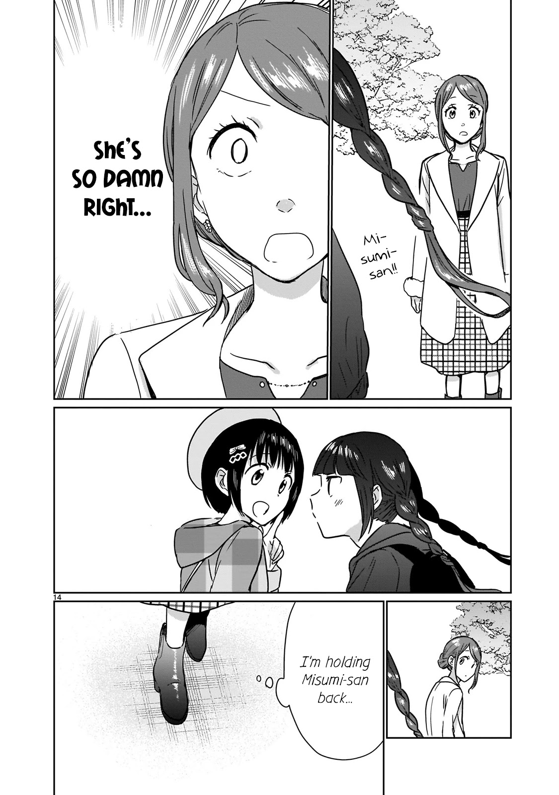 Kami eshi JK to OL fujoshi Chapter 14 page 14 - Chapter 14: Originally, I was just like the vegetation around here...
