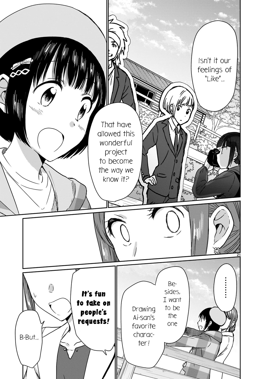 Kami eshi JK to OL fujoshi Chapter 14 page 21 - Chapter 14: Originally, I was just like the vegetation around here...