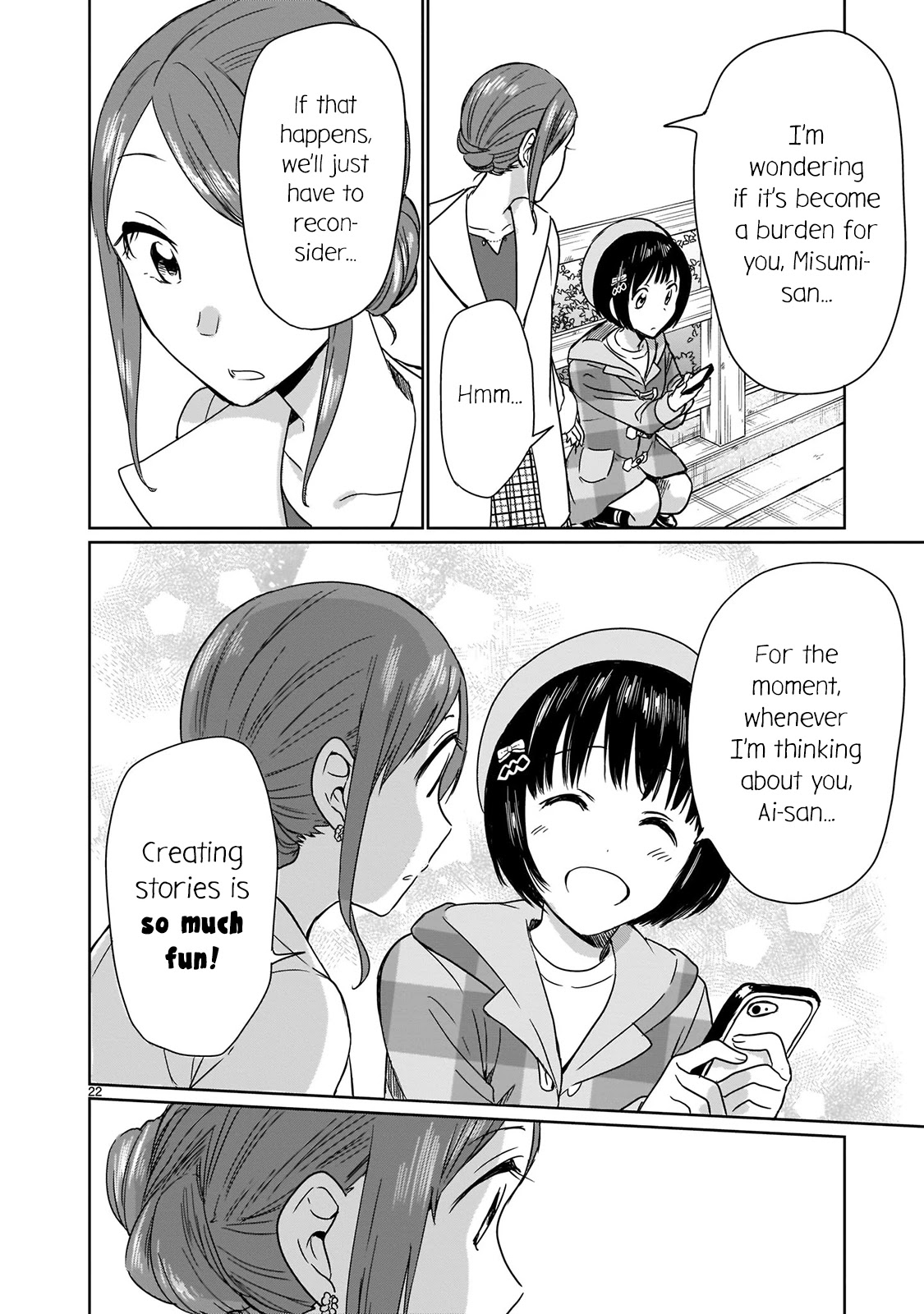 Kami eshi JK to OL fujoshi Chapter 14 page 22 - Chapter 14: Originally, I was just like the vegetation around here...