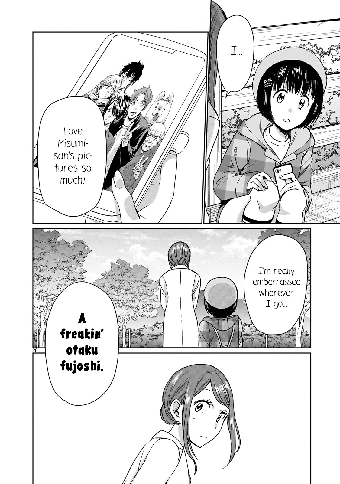 Kami eshi JK to OL fujoshi Chapter 14 page 26 - Chapter 14: Originally, I was just like the vegetation around here...
