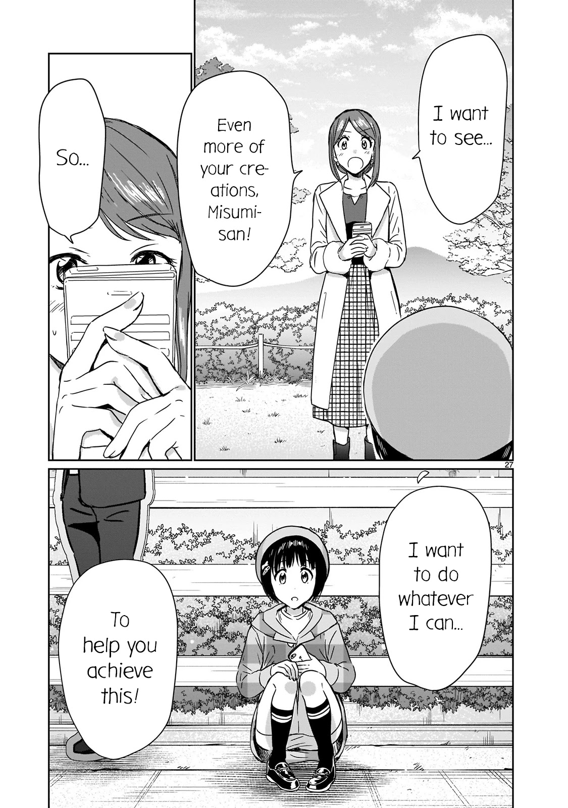 Kami eshi JK to OL fujoshi Chapter 14 page 27 - Chapter 14: Originally, I was just like the vegetation around here...