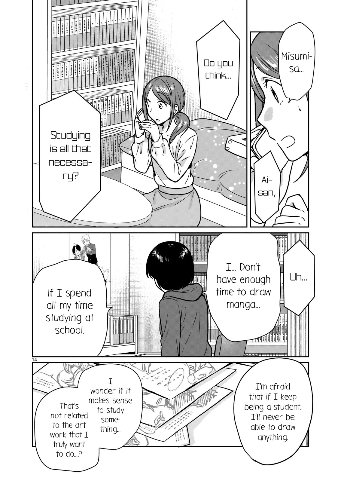 Kami eshi JK to OL fujoshi Chapter 16 page 14 - Chapter 16