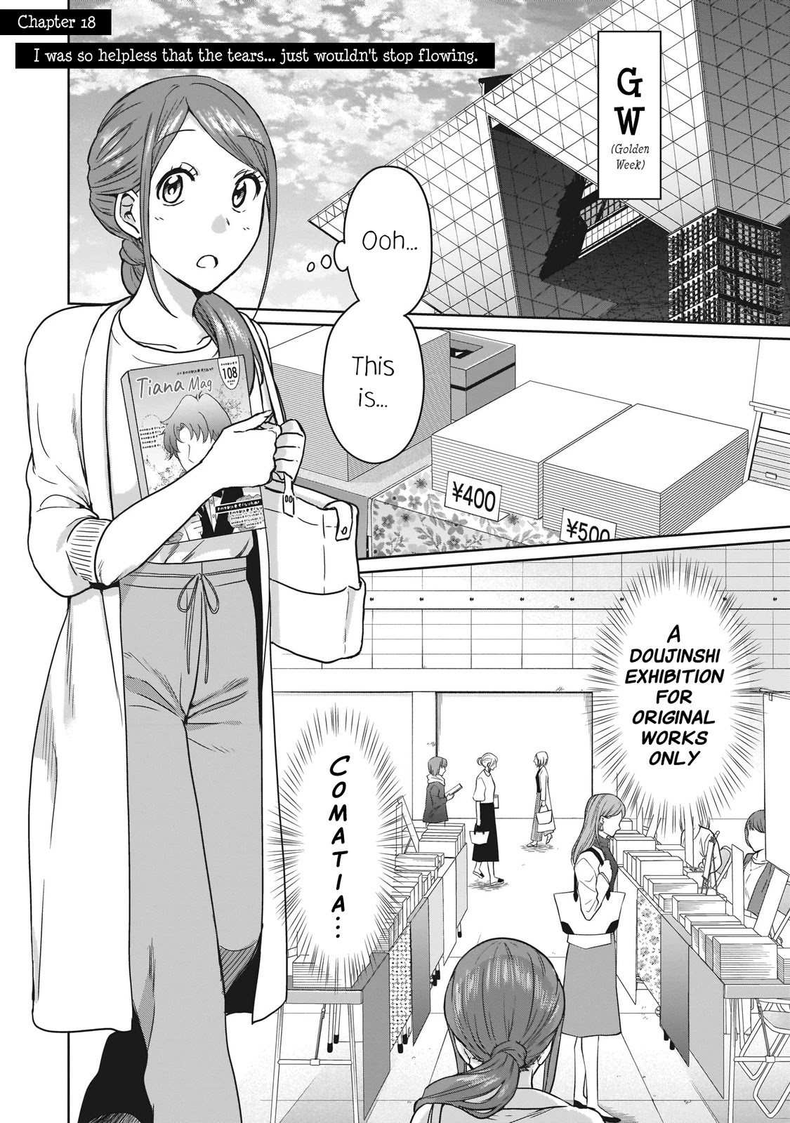 Kami eshi JK to OL fujoshi Chapter 18 page 1 - Chapter 18: I was so hopeless that the tears... just wouldn't stop flowing.