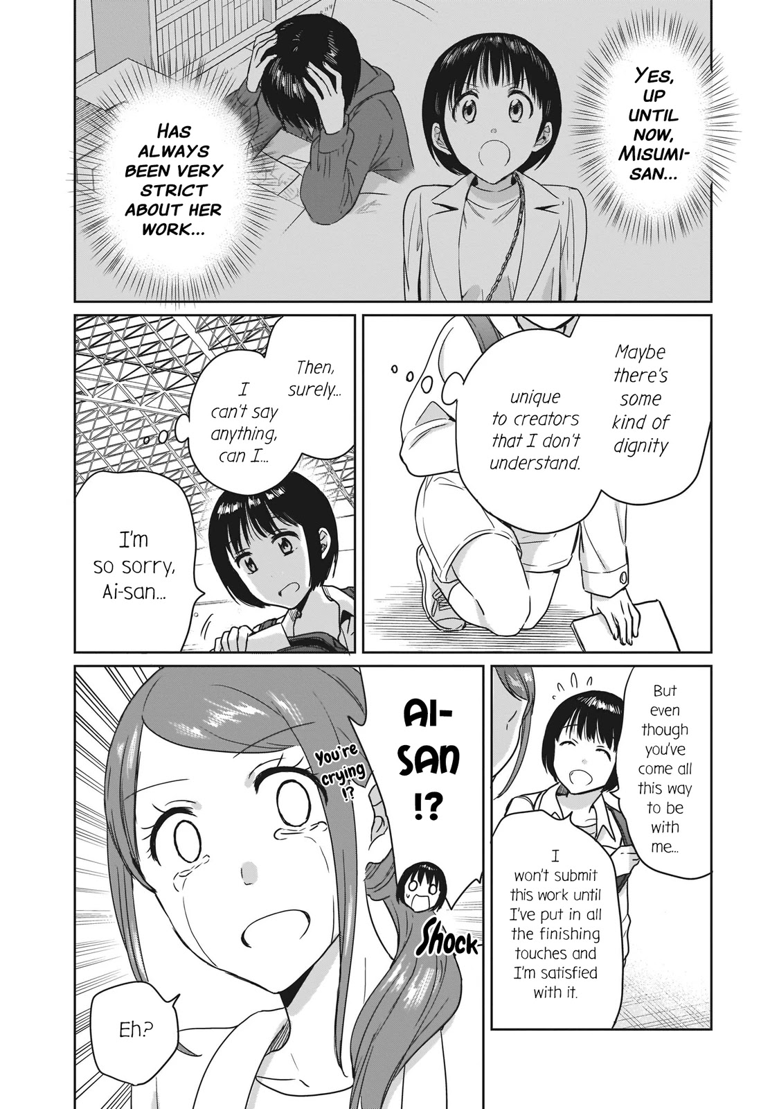 Kami eshi JK to OL fujoshi Chapter 18 page 12 - Chapter 18: I was so hopeless that the tears... just wouldn't stop flowing.