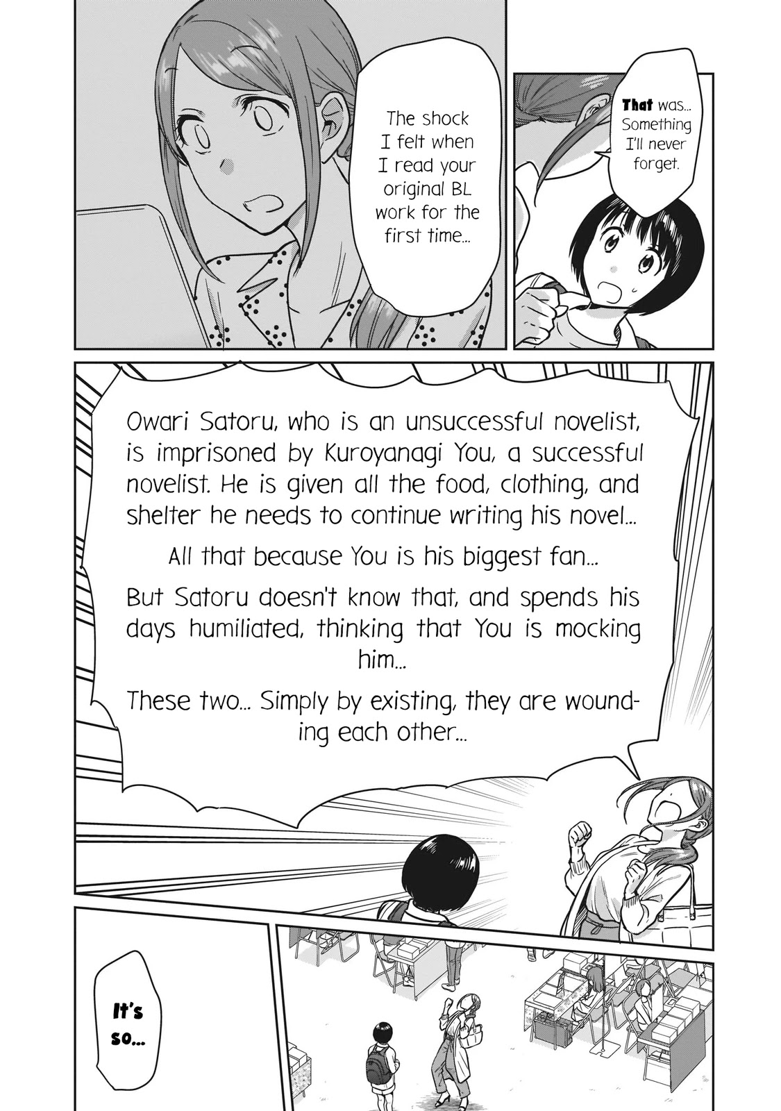 Kami eshi JK to OL fujoshi Chapter 18 page 14 - Chapter 18: I was so hopeless that the tears... just wouldn't stop flowing.