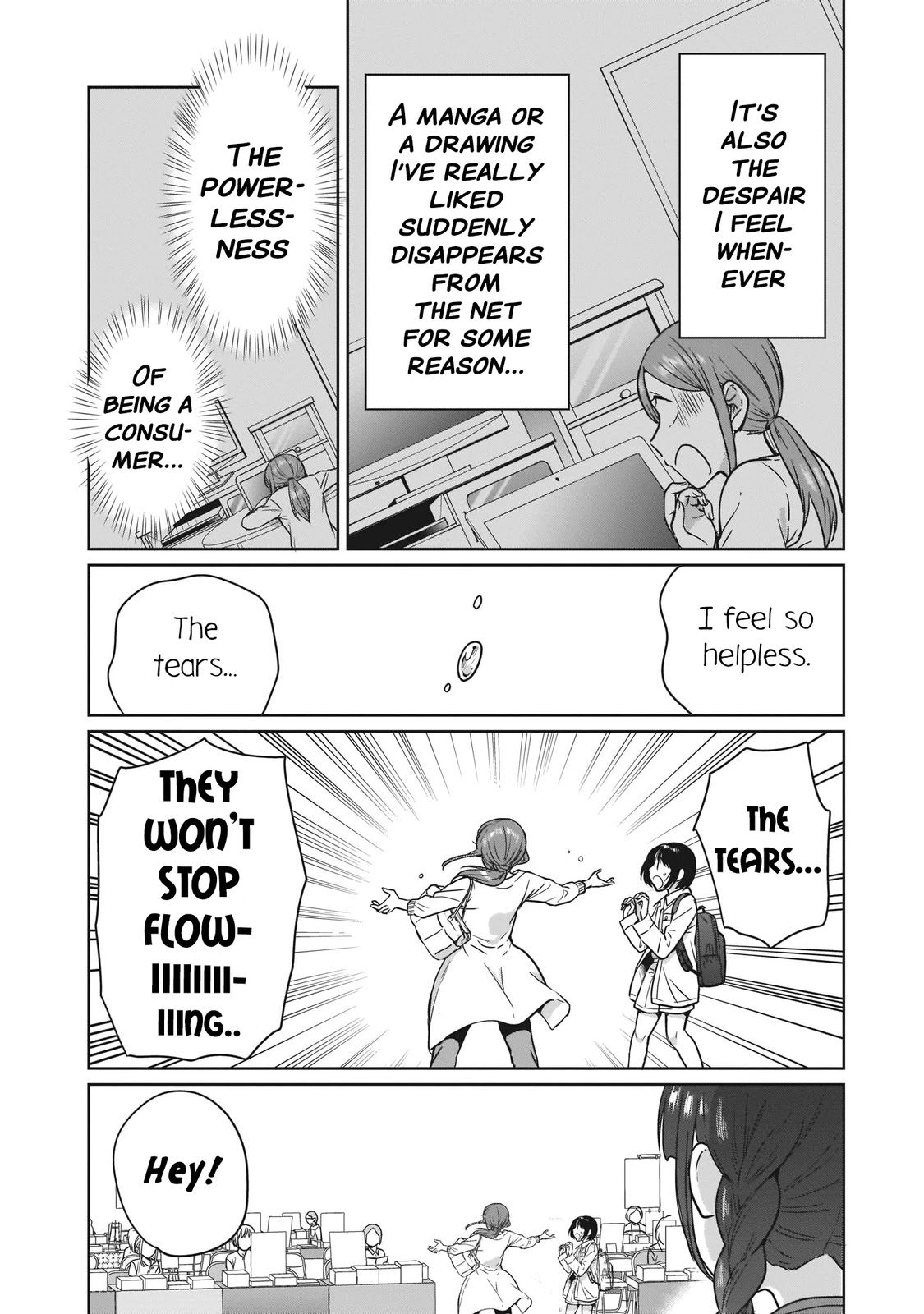 Kami eshi JK to OL fujoshi Chapter 18 page 16 - Chapter 18: I was so hopeless that the tears... just wouldn't stop flowing.