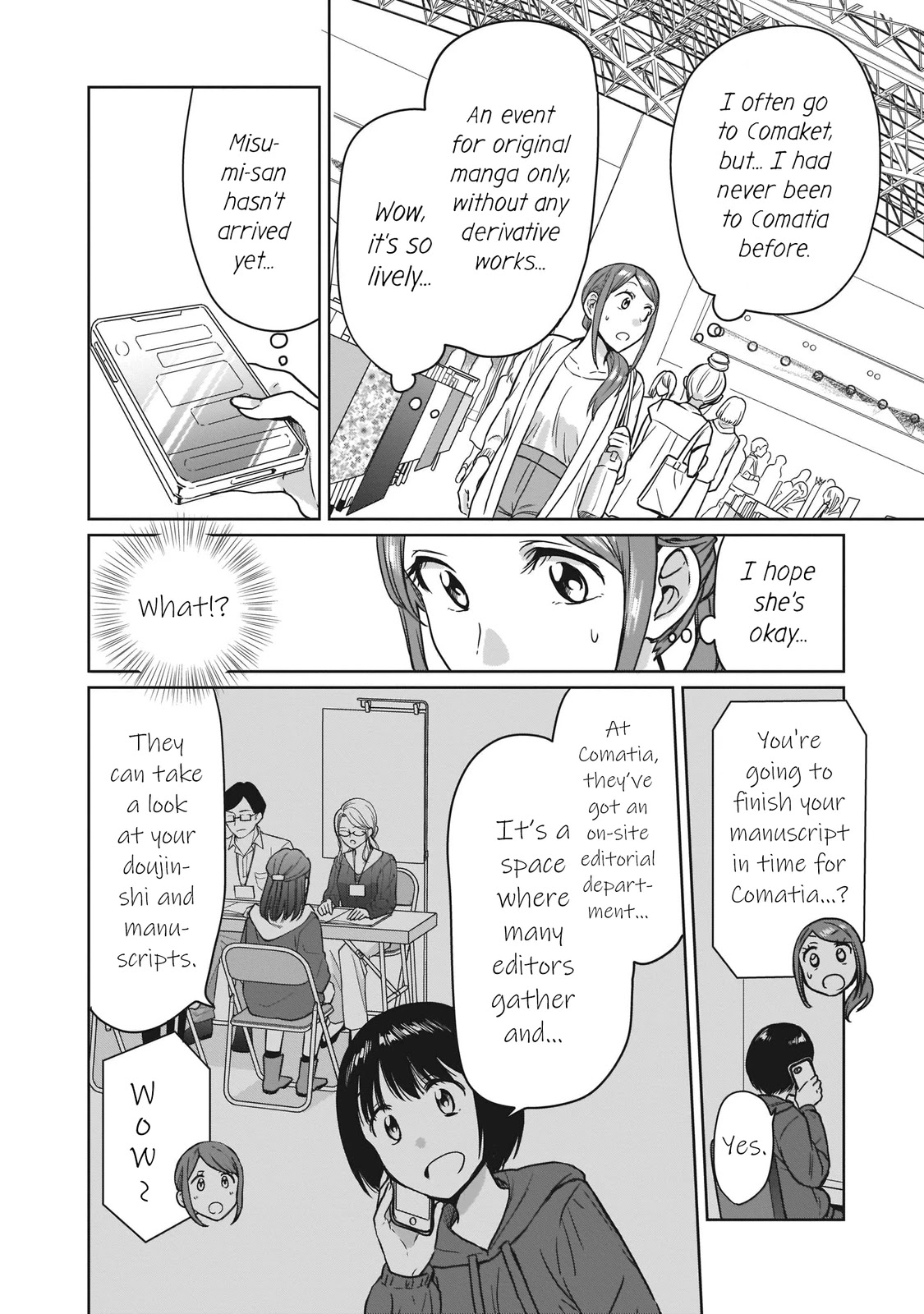 Kami eshi JK to OL fujoshi Chapter 18 page 2 - Chapter 18: I was so hopeless that the tears... just wouldn't stop flowing.