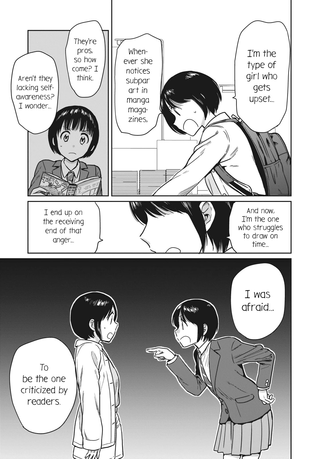 Kami eshi JK to OL fujoshi Chapter 18 page 21 - Chapter 18: I was so hopeless that the tears... just wouldn't stop flowing.