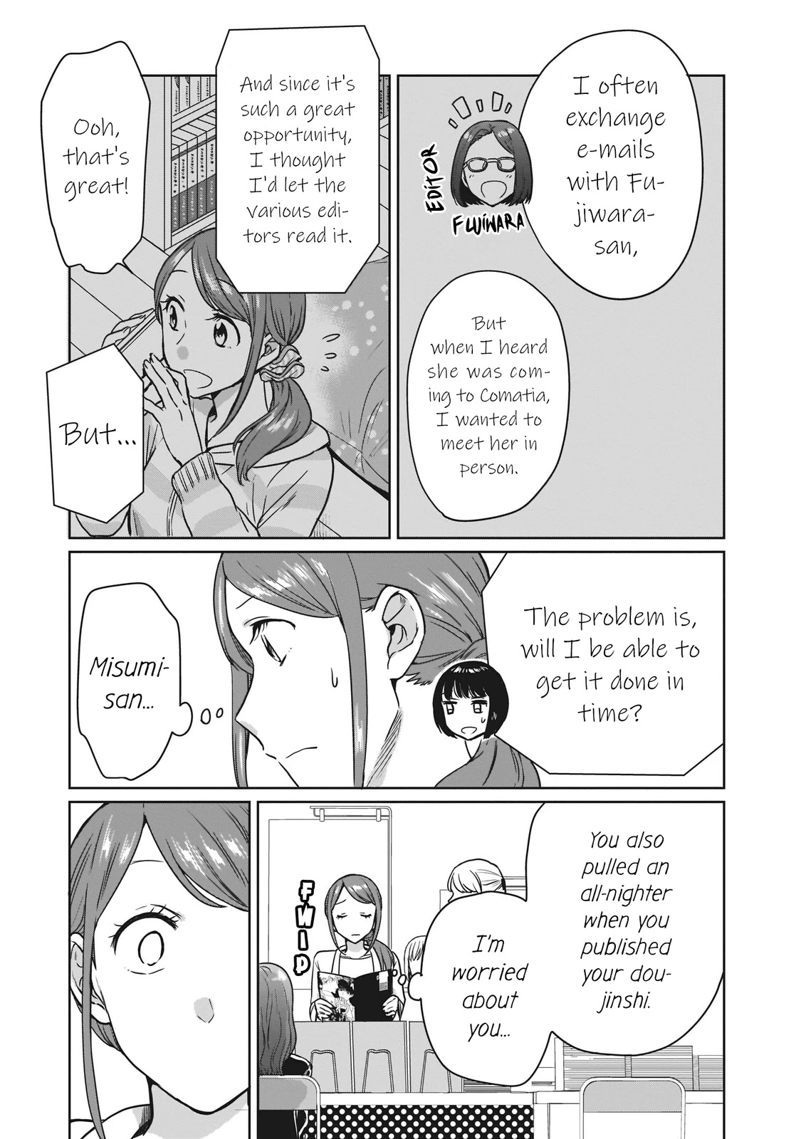 Kami eshi JK to OL fujoshi Chapter 18 page 3 - Chapter 18: I was so hopeless that the tears... just wouldn't stop flowing.