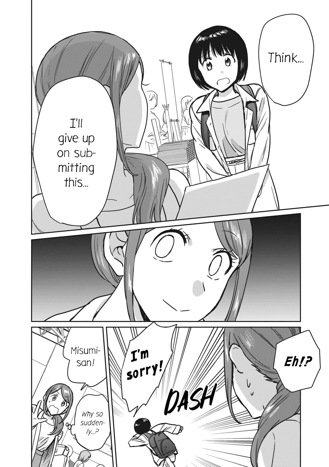 Kami eshi JK to OL fujoshi Chapter 18 page 8 - Chapter 18: I was so hopeless that the tears... just wouldn't stop flowing.
