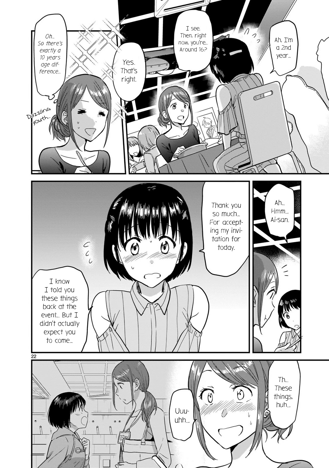 Kami eshi JK to OL fujoshi Chapter 2 page 22 - Chapter 2: Think a romantic relationship with a goddess will work?