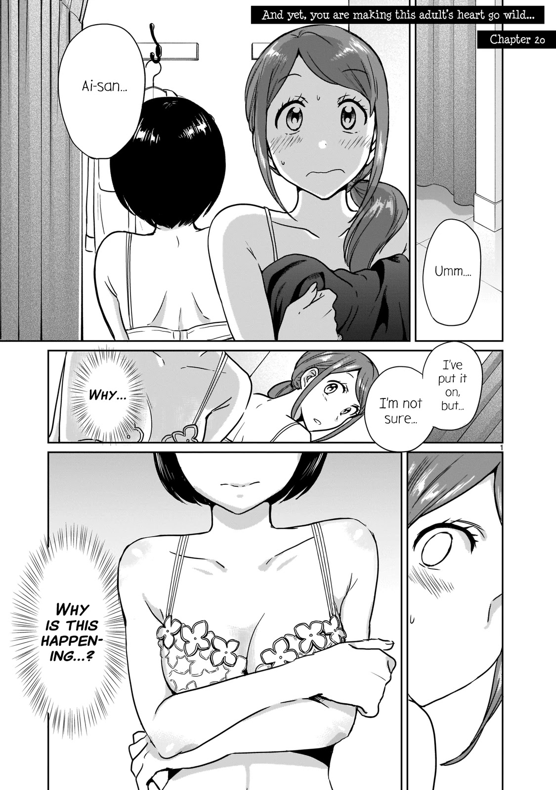Kami eshi JK to OL fujoshi Chapter 20 page 1 - Chapter 20: And yet, you are making this adult’s heart go wild...