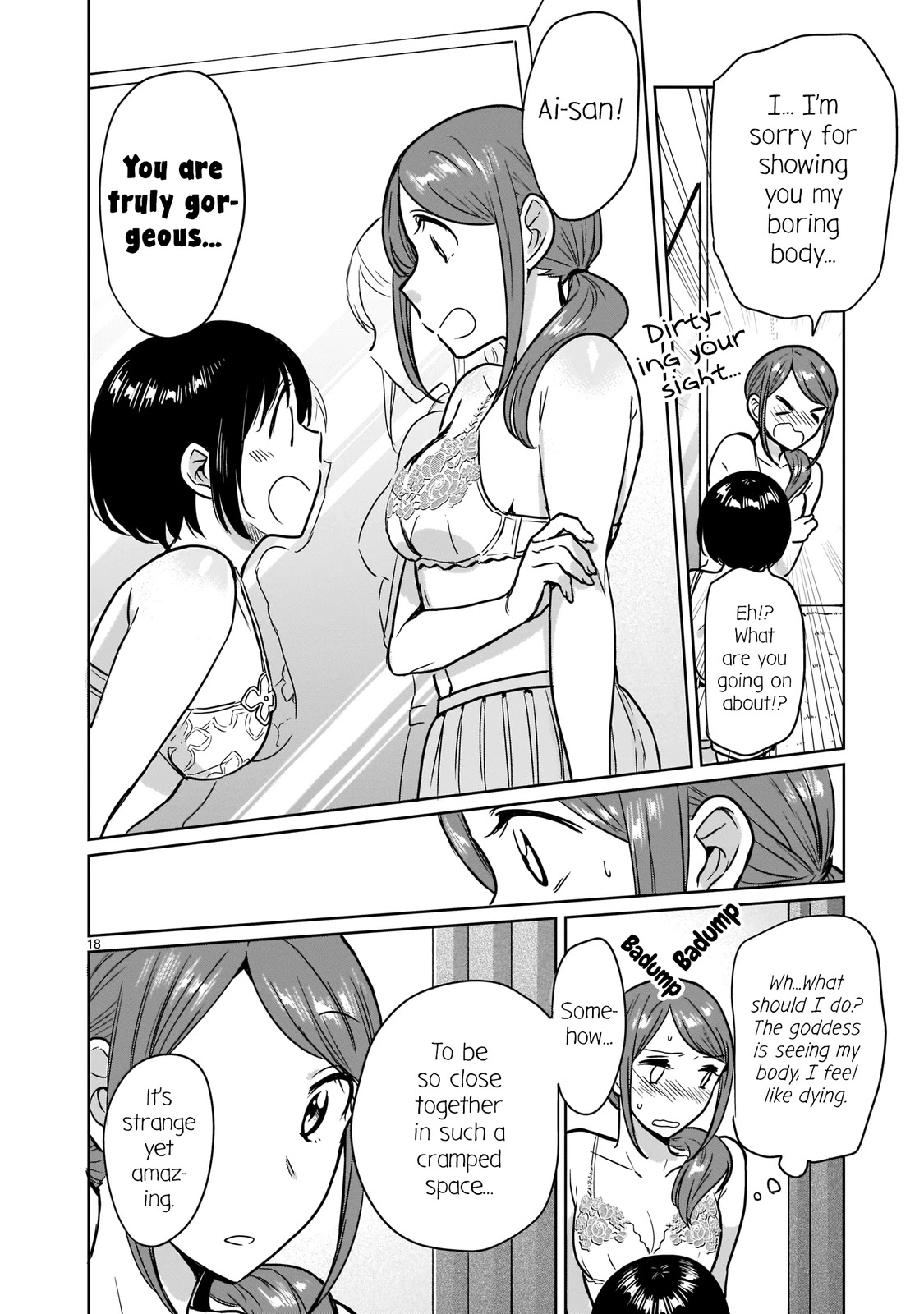 Kami eshi JK to OL fujoshi Chapter 20 page 18 - Chapter 20: And yet, you are making this adult’s heart go wild...