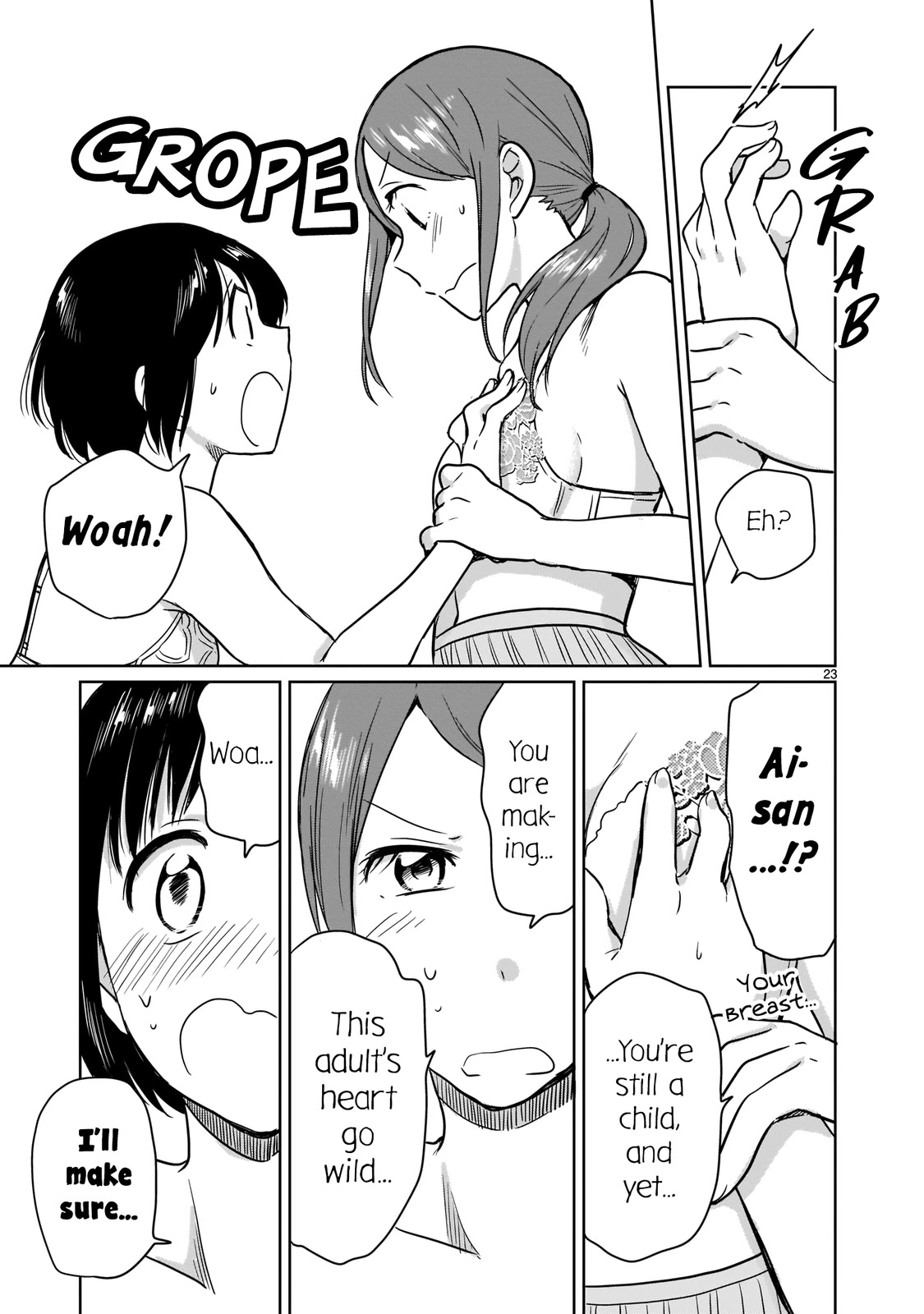 Kami eshi JK to OL fujoshi Chapter 20 page 23 - Chapter 20: And yet, you are making this adult’s heart go wild...