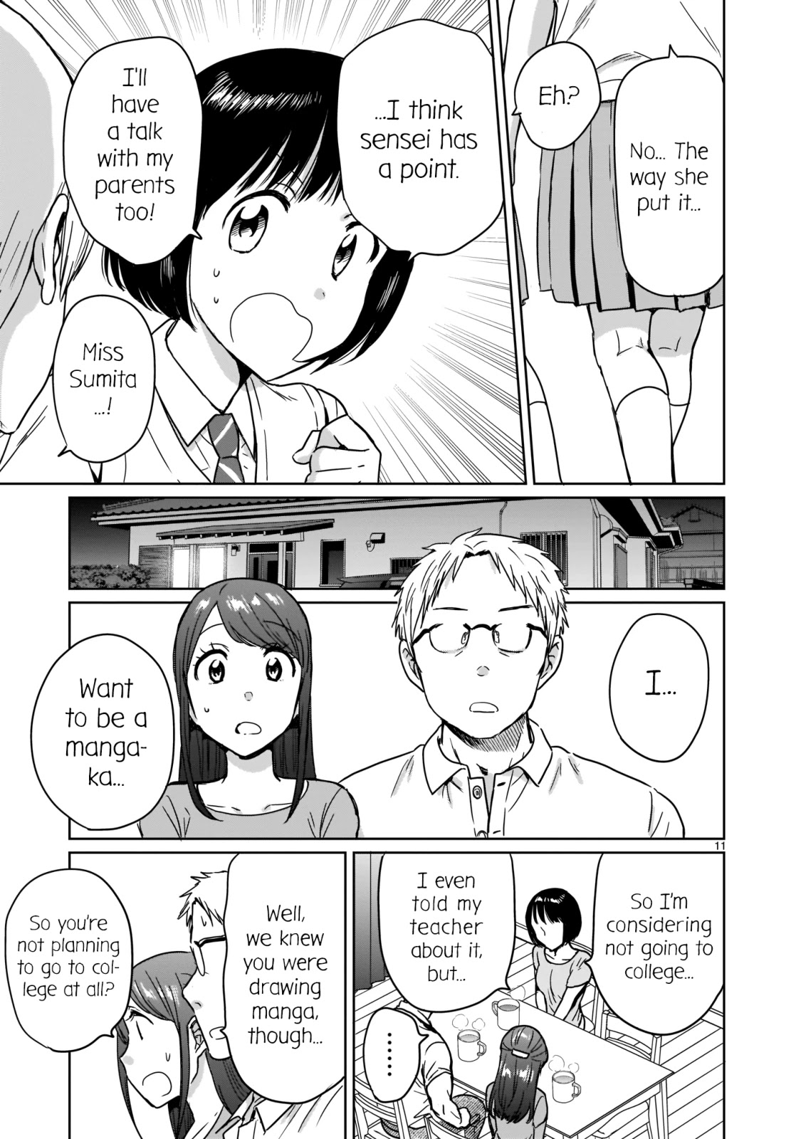 Kami eshi JK to OL fujoshi Chapter 21 page 11 - Chapter 21: It's my fault for not doing things properly