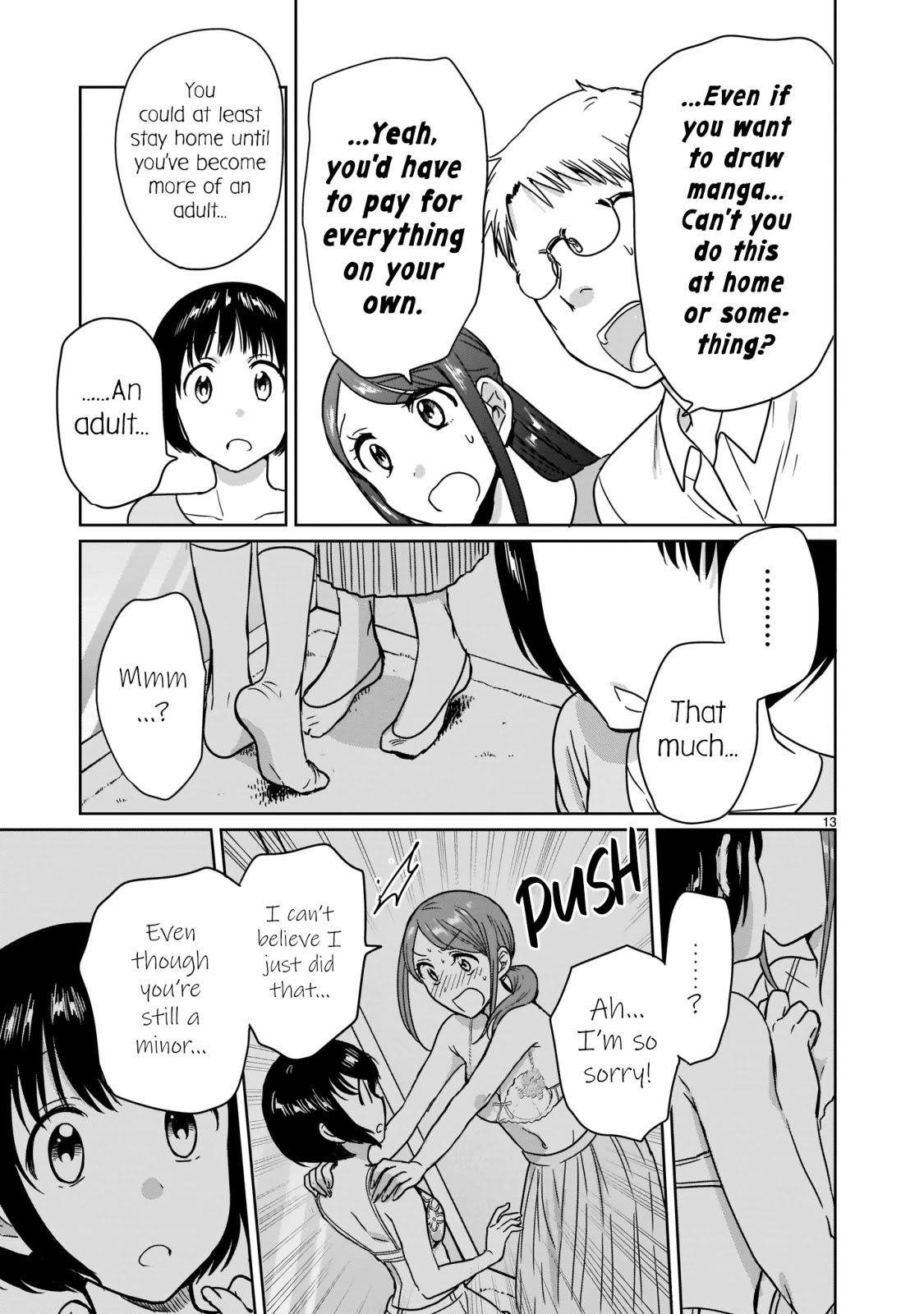 Kami eshi JK to OL fujoshi Chapter 21 page 13 - Chapter 21: It's my fault for not doing things properly