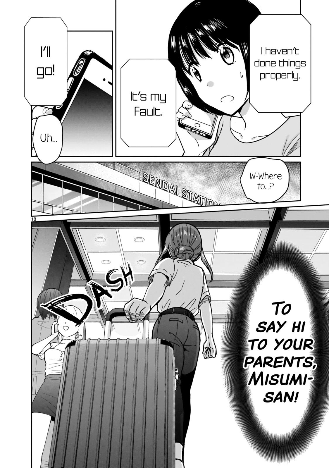 Kami eshi JK to OL fujoshi Chapter 21 page 18 - Chapter 21: It's my fault for not doing things properly