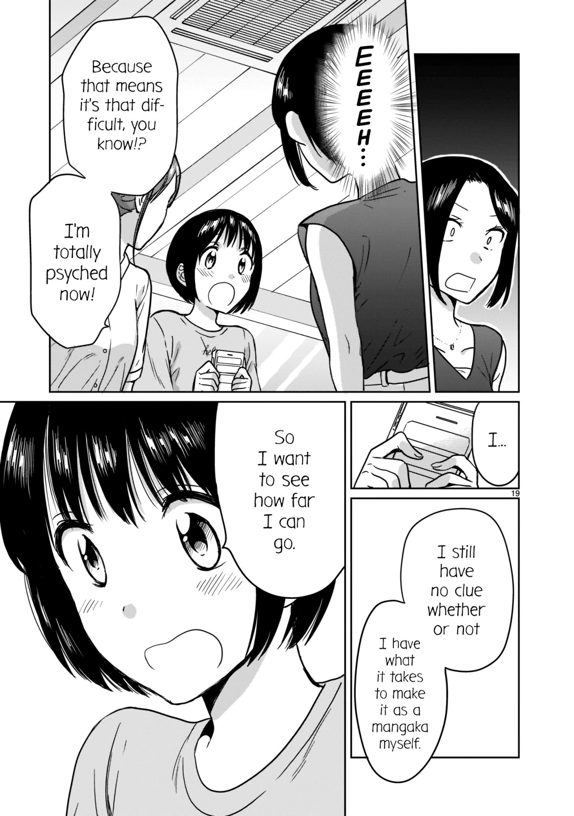 Kami eshi JK to OL fujoshi Chapter 22 page 19 - Chapter 22: To think that... I could see your drawings again...