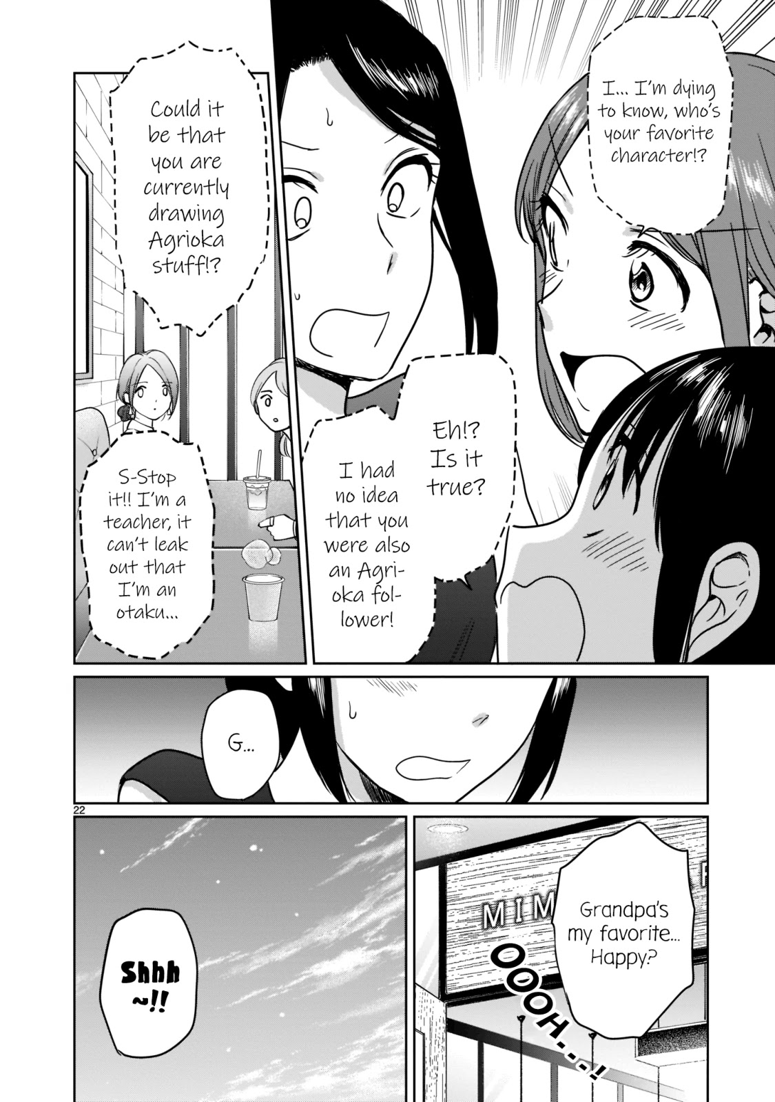 Kami eshi JK to OL fujoshi Chapter 22 page 22 - Chapter 22: To think that... I could see your drawings again...