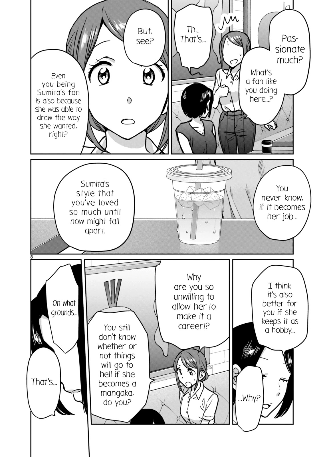 Kami eshi JK to OL fujoshi Chapter 22 page 8 - Chapter 22: To think that... I could see your drawings again...