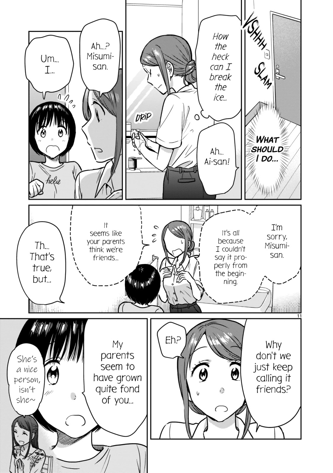 Kami eshi JK to OL fujoshi Chapter 23 page 11 - Chapter 23: T-These are the people who brought the goddess into this world