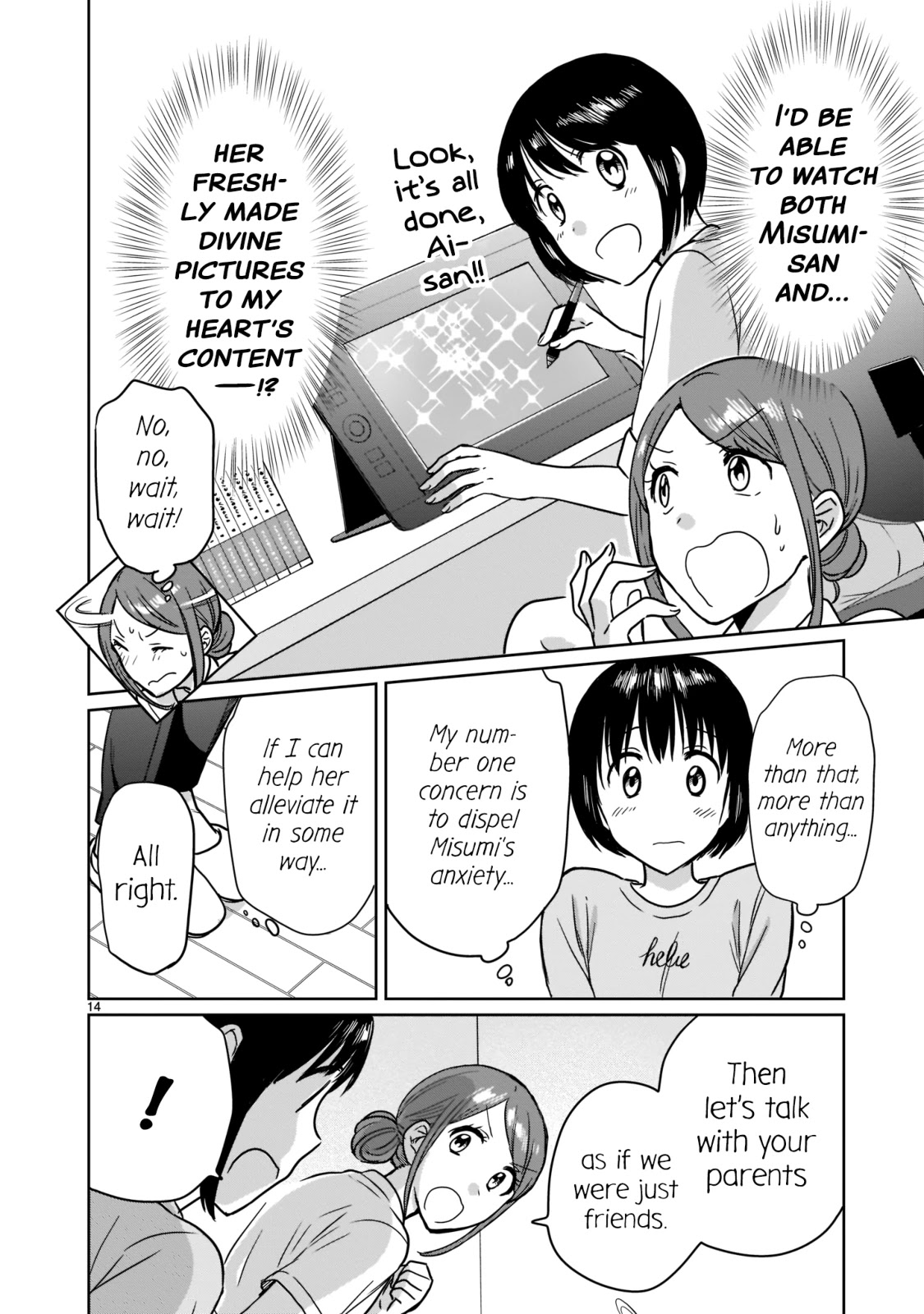 Kami eshi JK to OL fujoshi Chapter 23 page 14 - Chapter 23: T-These are the people who brought the goddess into this world