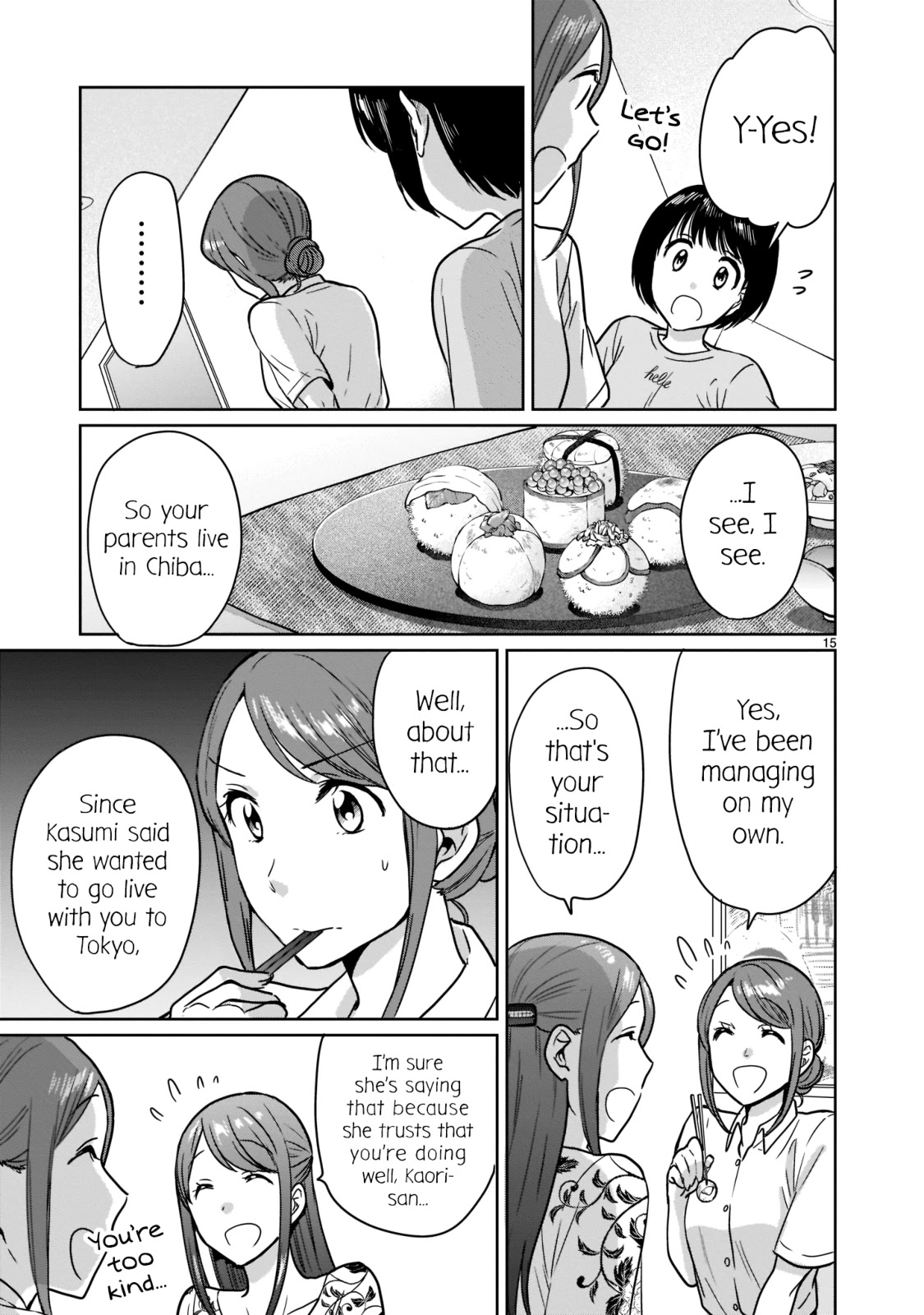 Kami eshi JK to OL fujoshi Chapter 23 page 15 - Chapter 23: T-These are the people who brought the goddess into this world