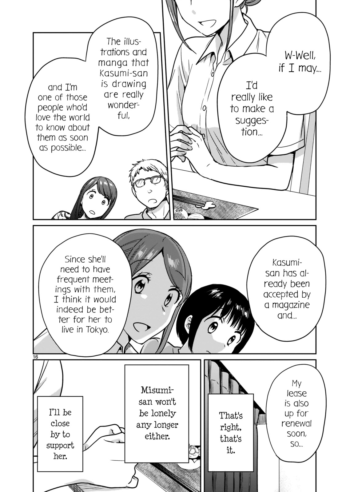 Kami eshi JK to OL fujoshi Chapter 23 page 16 - Chapter 23: T-These are the people who brought the goddess into this world