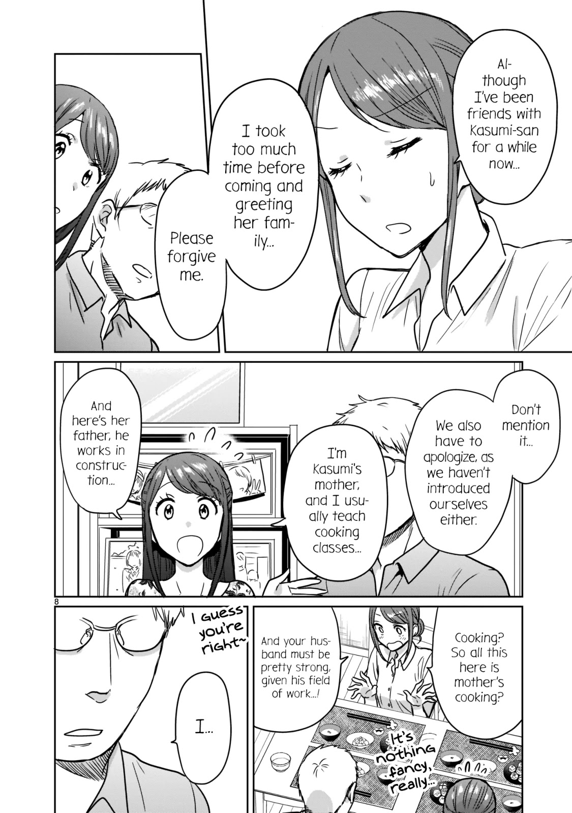 Kami eshi JK to OL fujoshi Chapter 23 page 8 - Chapter 23: T-These are the people who brought the goddess into this world