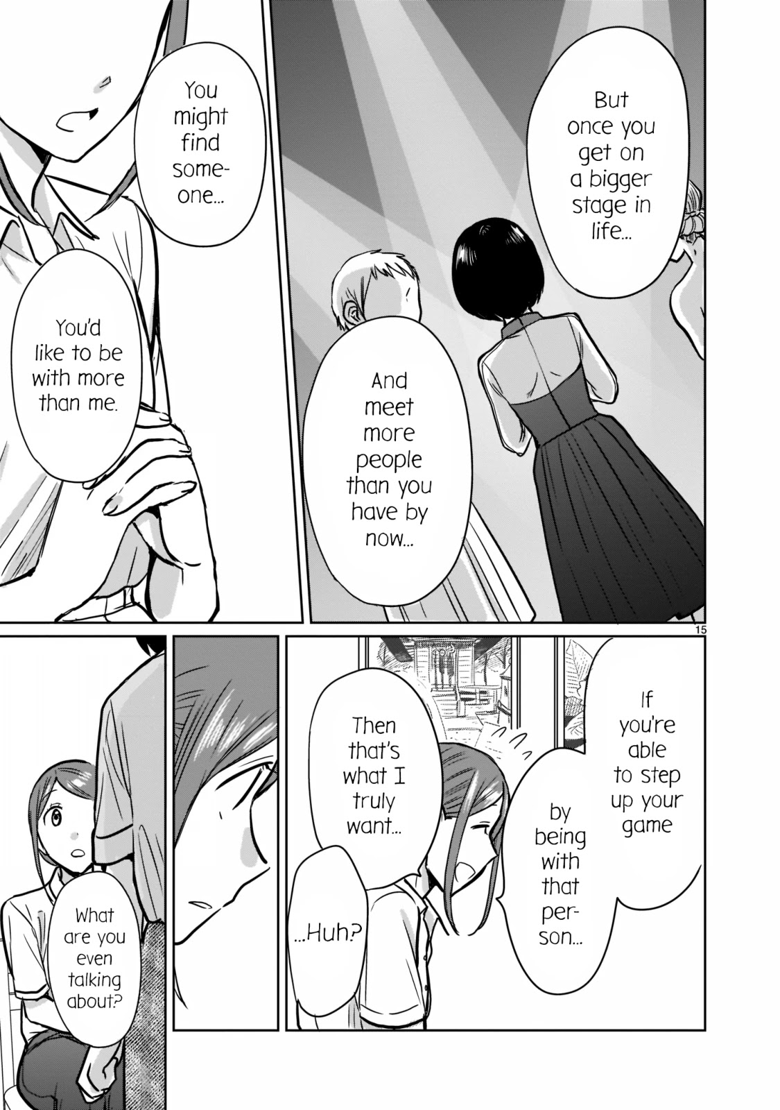 Kami eshi JK to OL fujoshi Chapter 24 page 15 - Chapter 24: I've been going out with her as her lover