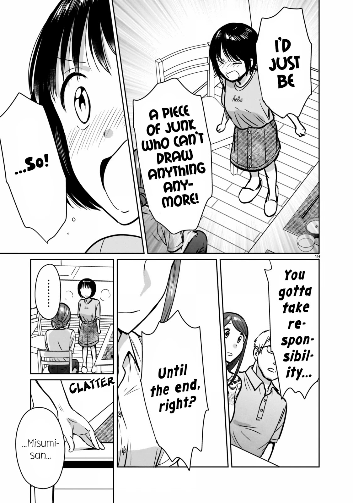 Kami eshi JK to OL fujoshi Chapter 24 page 19 - Chapter 24: I've been going out with her as her lover