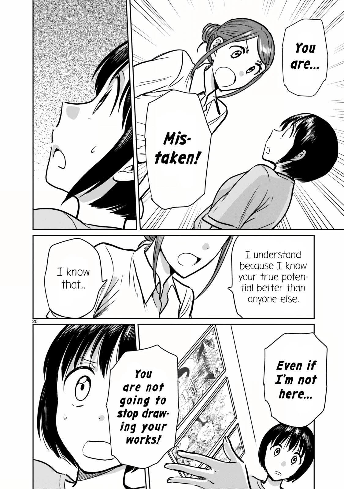 Kami eshi JK to OL fujoshi Chapter 24 page 20 - Chapter 24: I've been going out with her as her lover